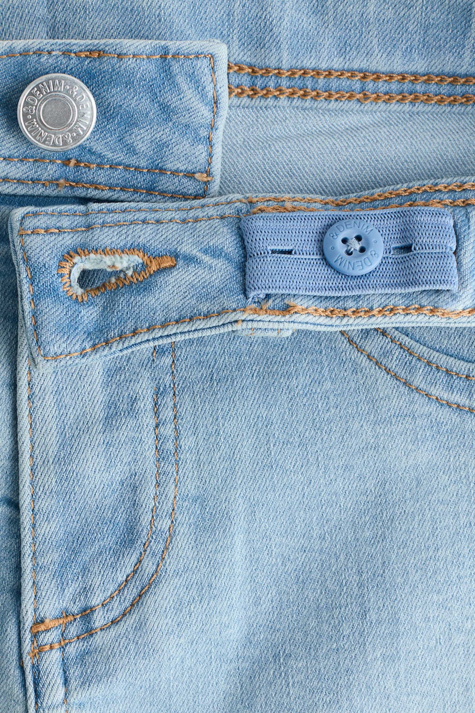 3-pack denim shorts - Denim blue/Black/Dark denim blue/White - 3