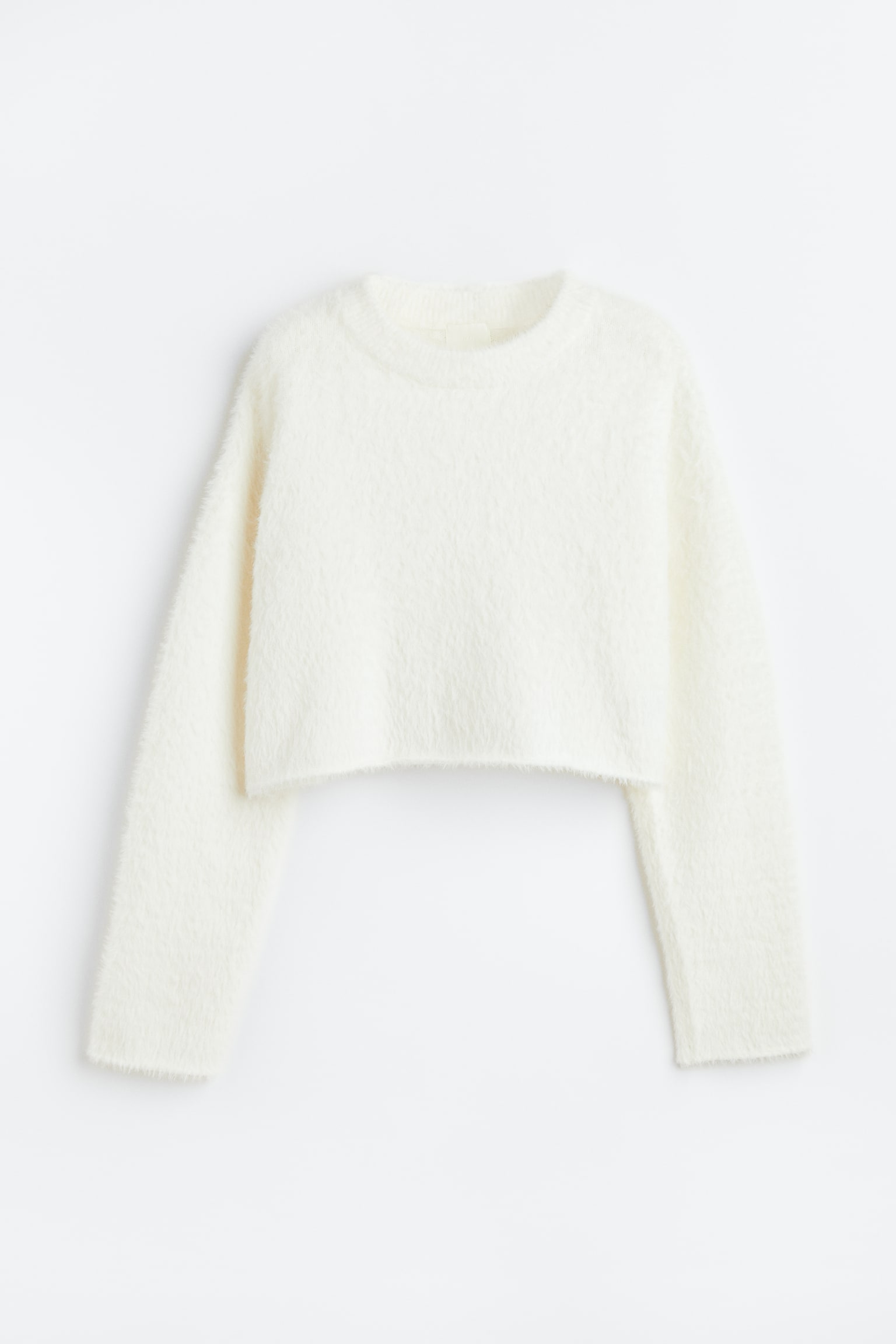 Fluffy jumper - White/Black - 1