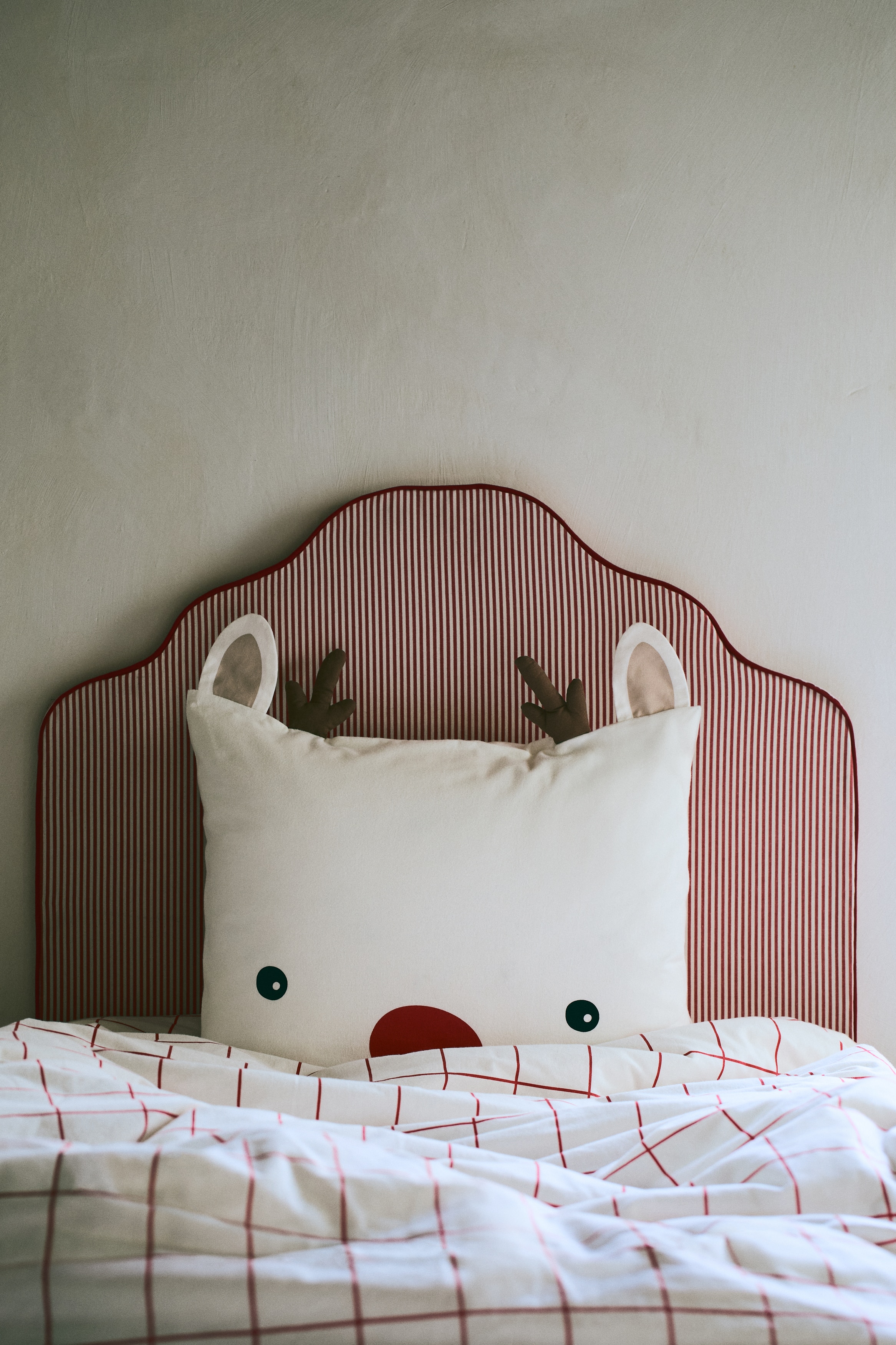 H & M - ディテールフランネル掛け布団カバーセット - ホワイト