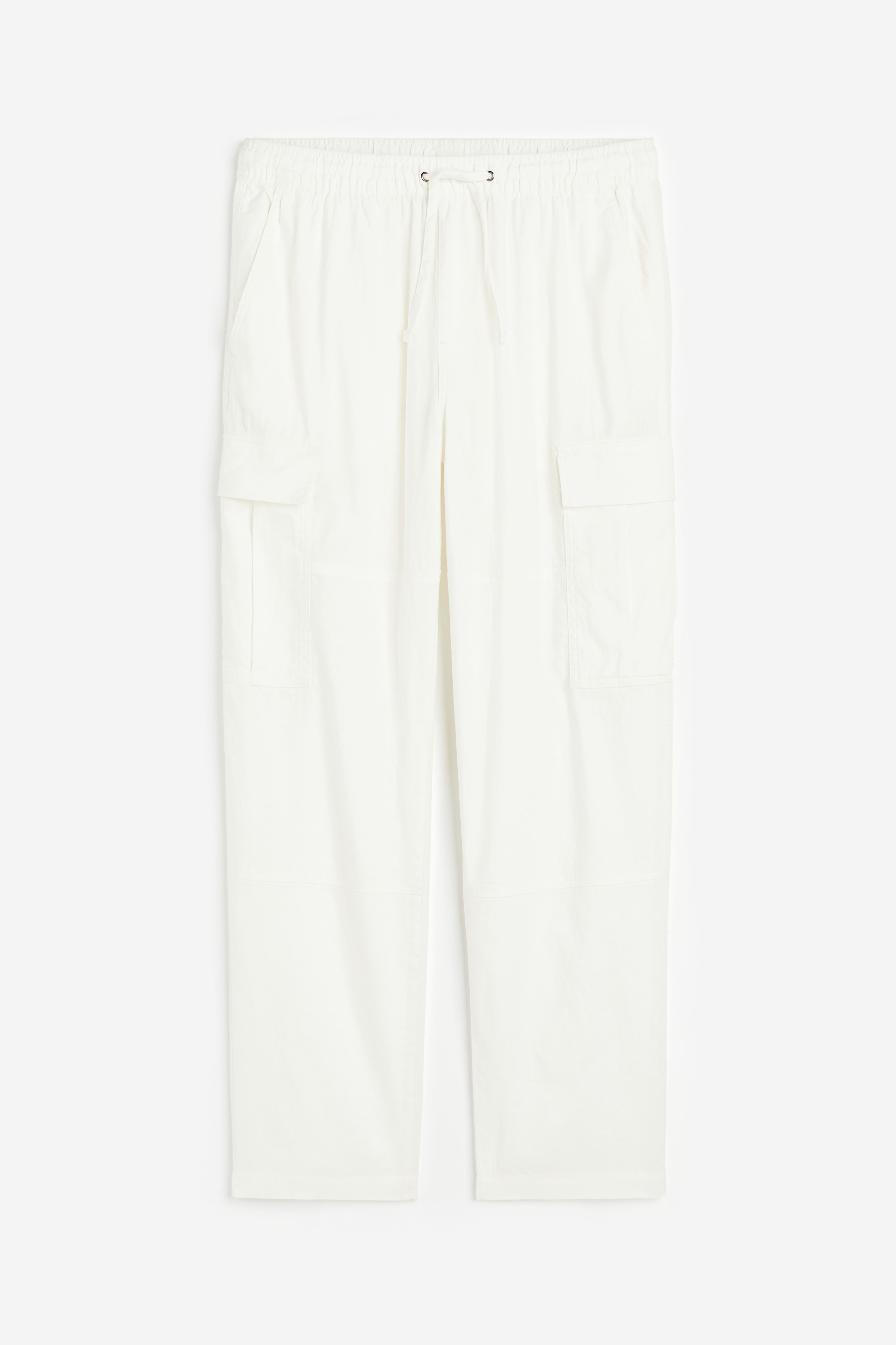 Regular Fit Linen blend Cargo Pants