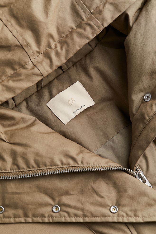 Oversized down jacket - Dark beige - 6
