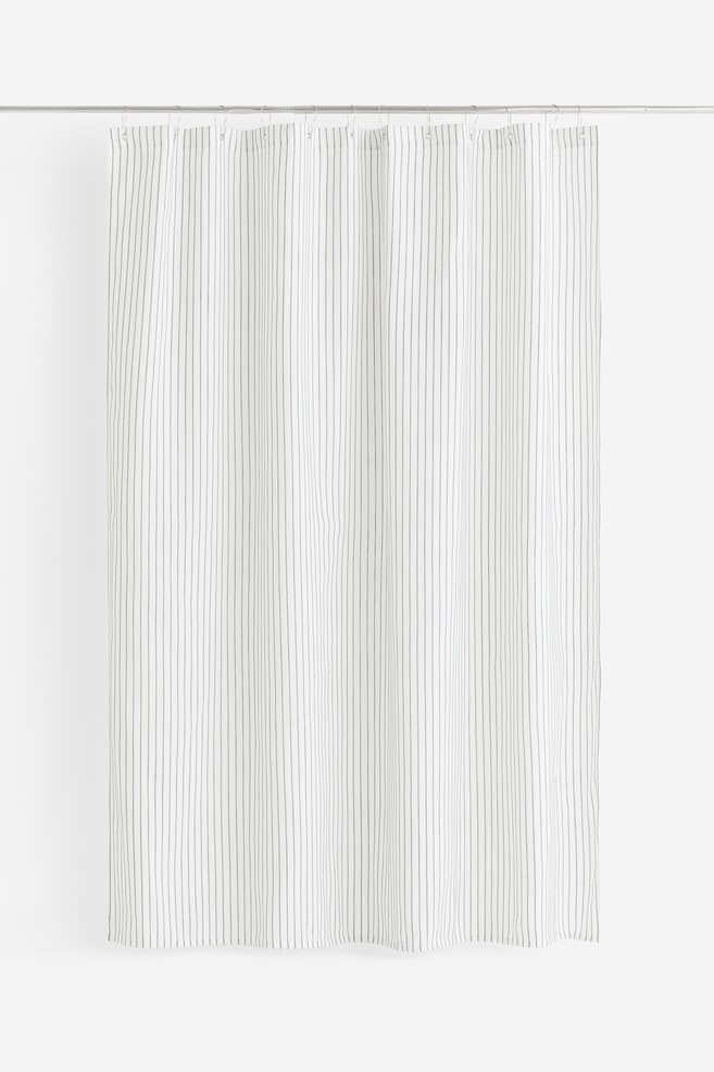 Striped shower curtain - White/Striped/Light pink/Striped - 2