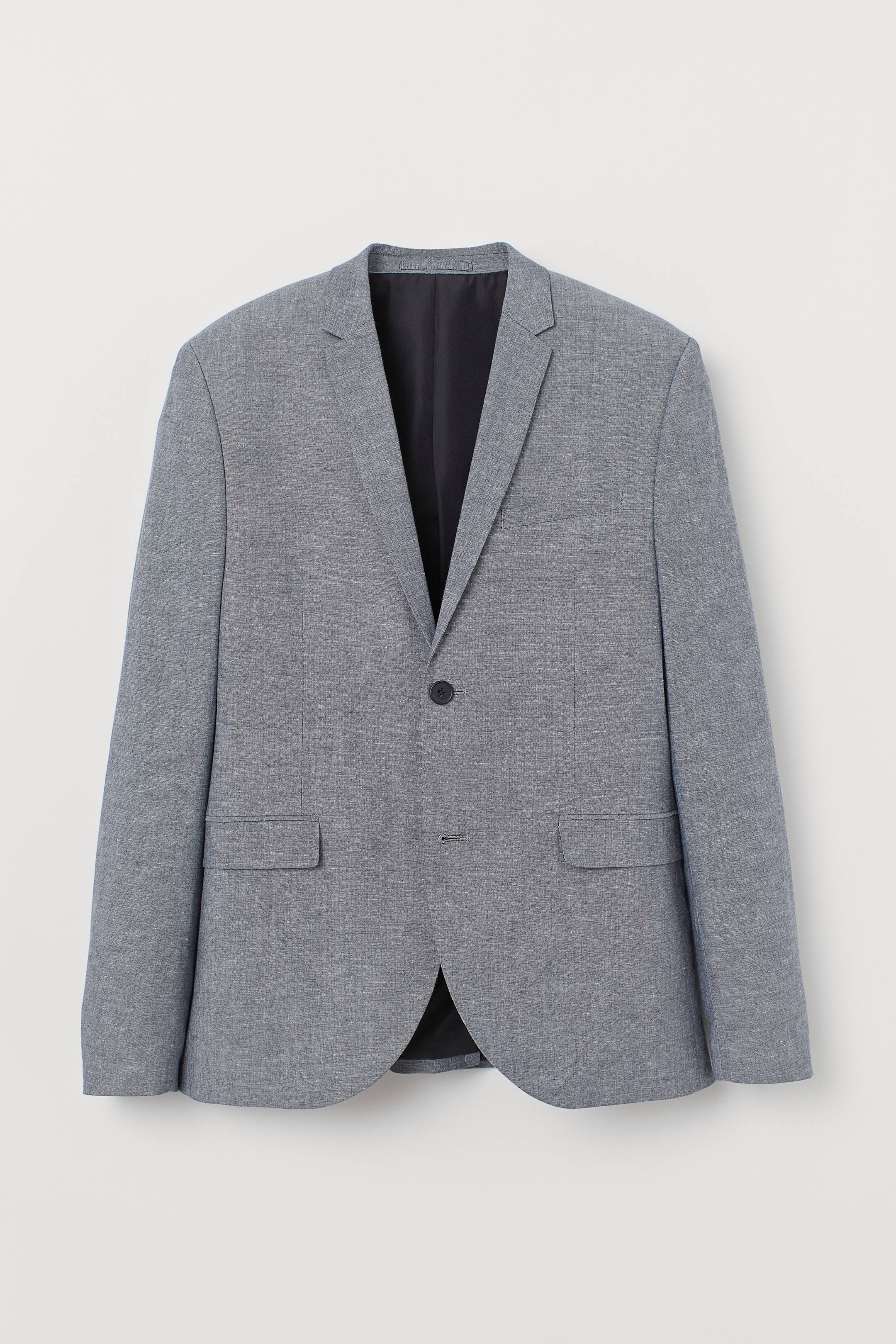 Agrandir l'image: Blazer Skinny Fit - Gris - HOMME | H&M FR 1