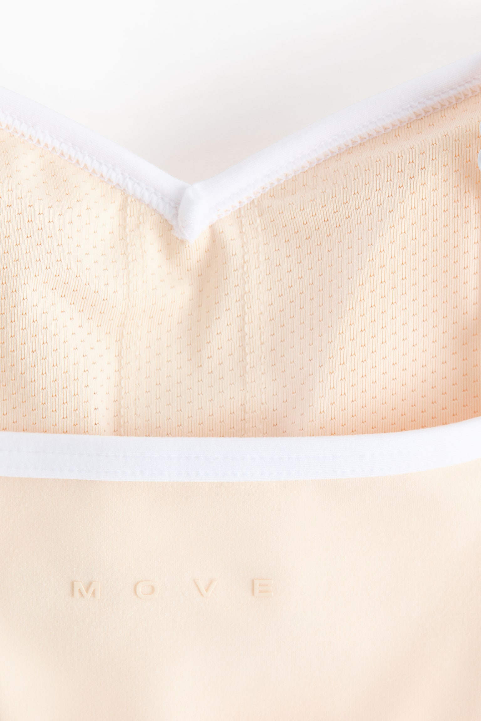 Top deportivo Medium Support con SoftMove™ - Amarillo mantequilla/Blanco/Morado ciruela/Chabacano - 4