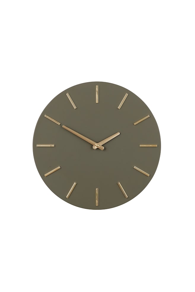 Horloge En Aluminium - Brun Foncé/Blanc/Noir/Or - 1
