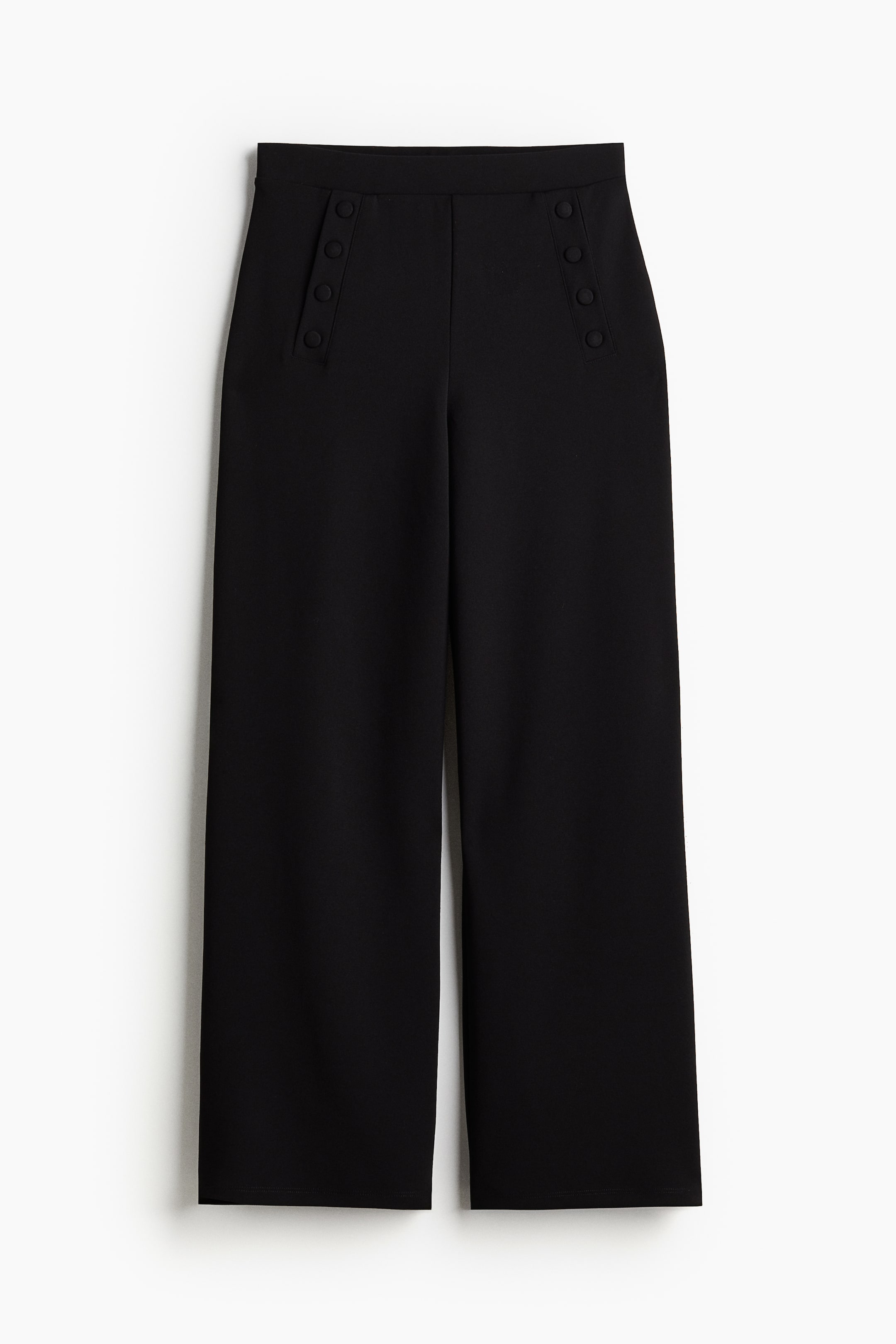 Button-front Pants - Black - Ladies | H&M CA