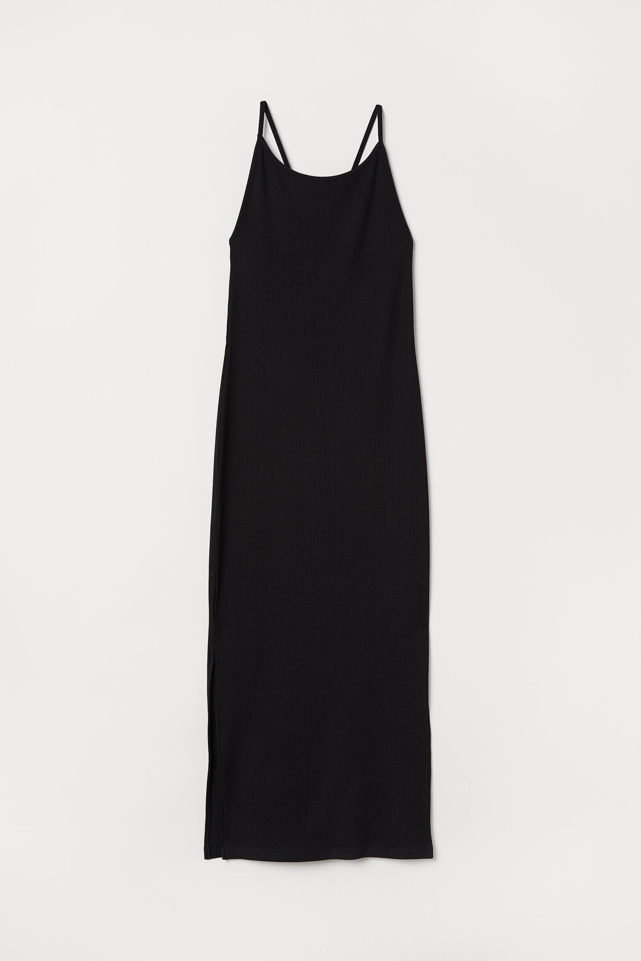 Robe Noire Moulante H&M - Taille 8 - Style Bodycon Stretch - Occasion Très Bon état