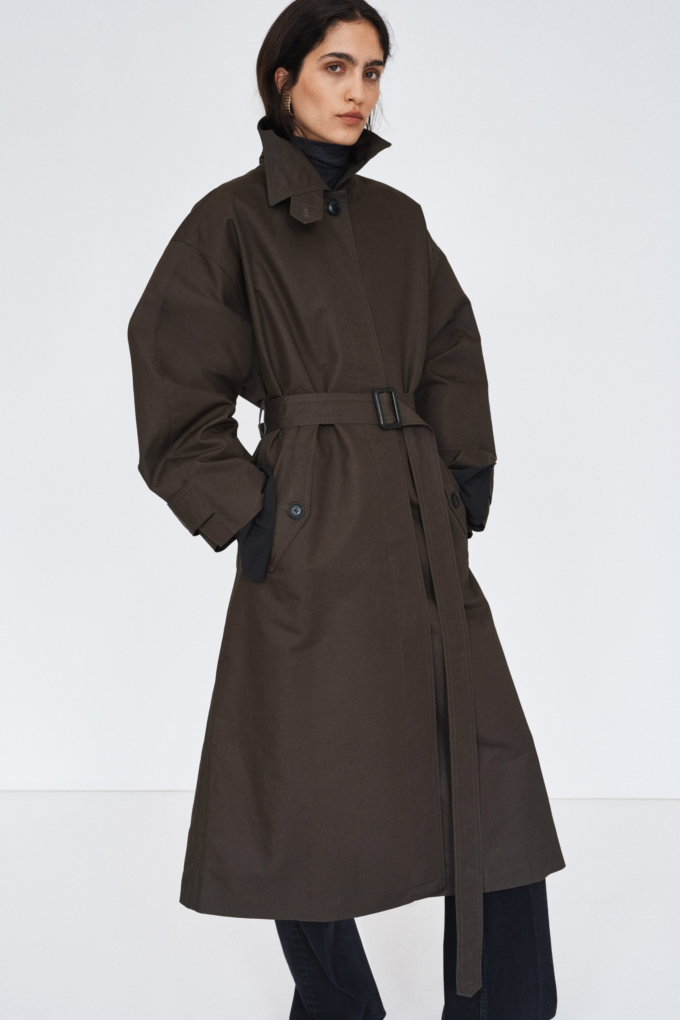 Belted Twill Coat