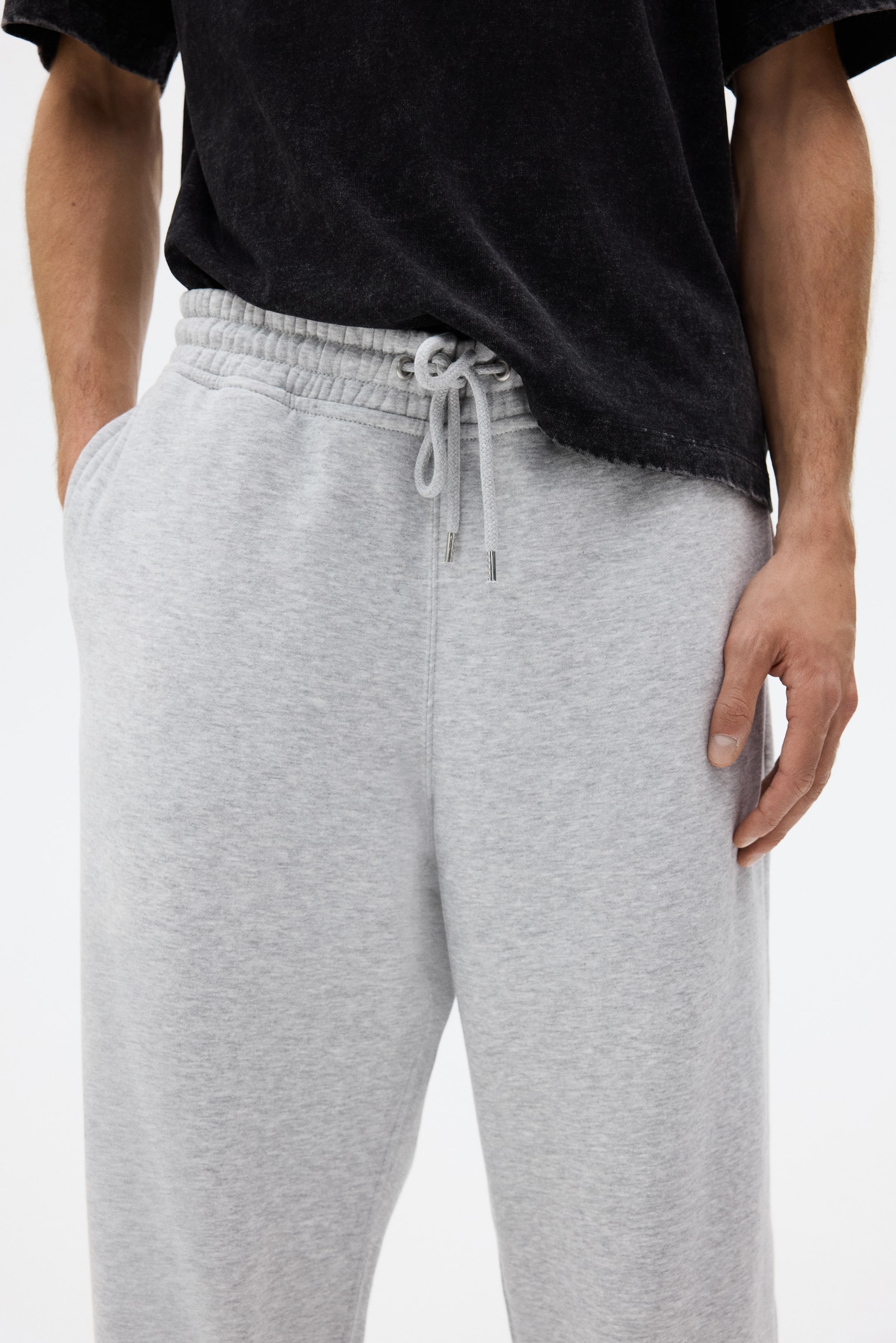 Visualizza immagine più grande: Set 2 pezzi felpa e joggers Loose Fit - Grigio mélange - UOMO | H&M IT 3