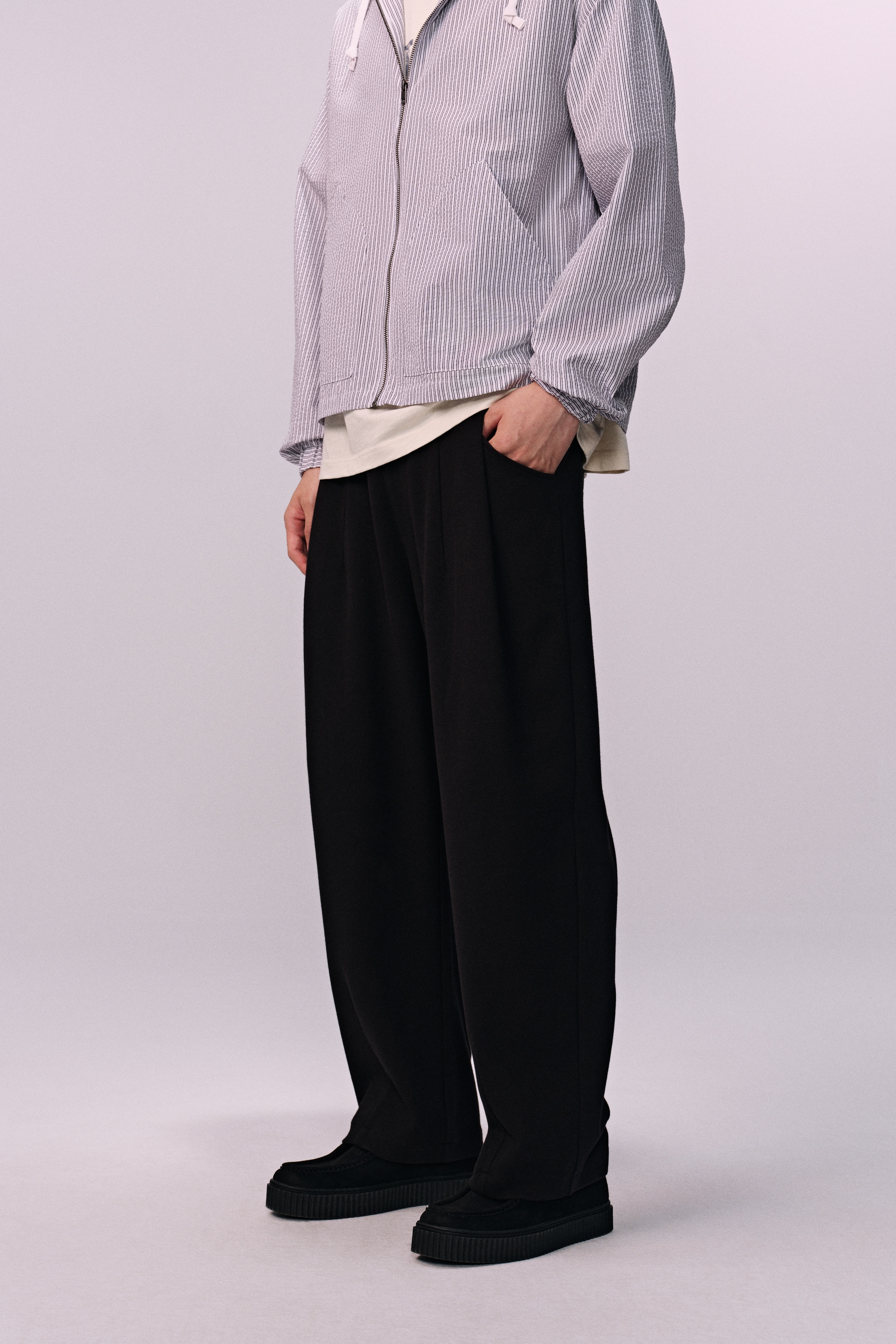 ルーズフィットパンツ - ブラック - Men | H&M JP ルーズフィットパンツ - ブラック - Men | H&M JP