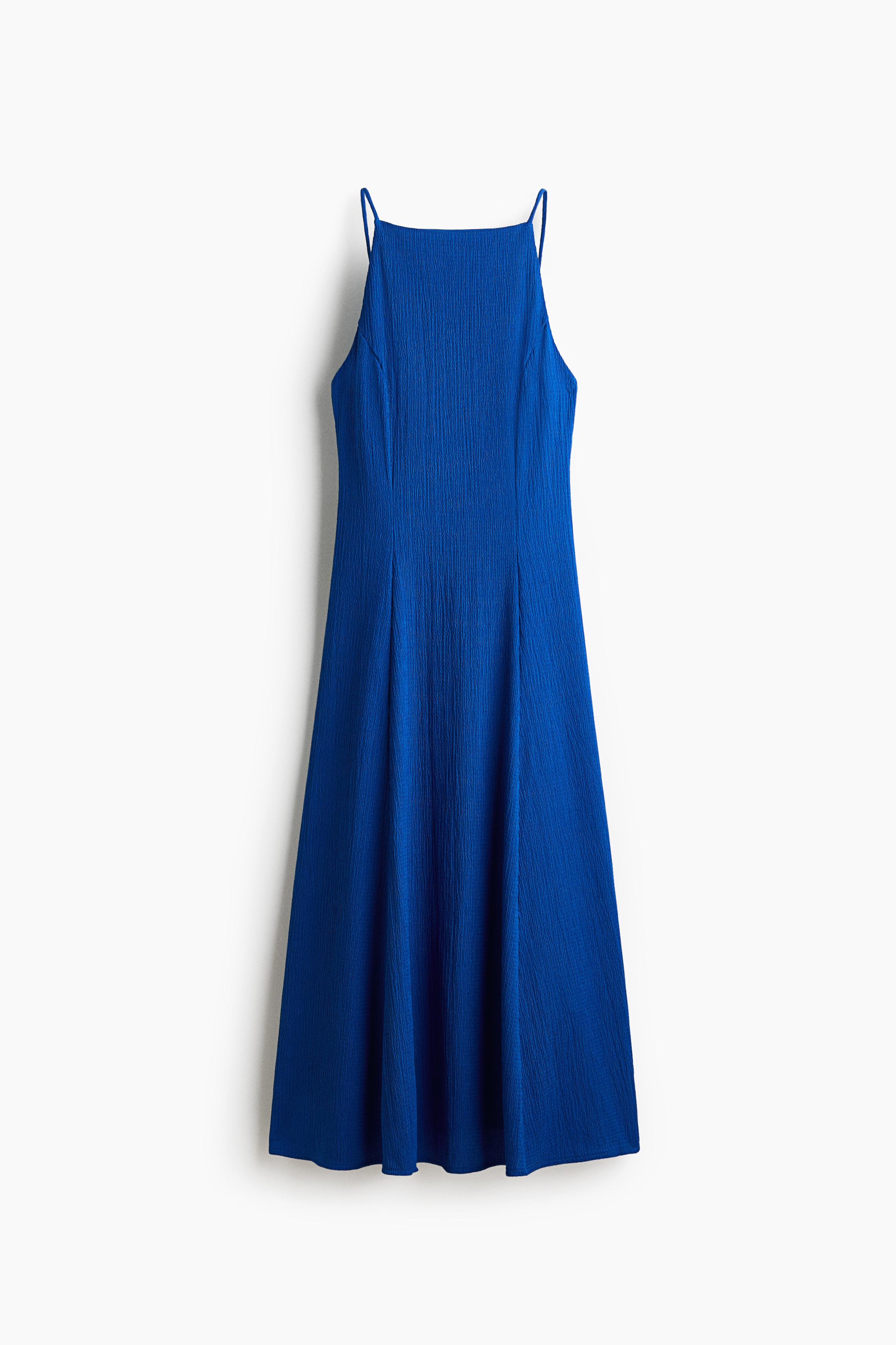 Crinkled Strappy Dress - Dark blue