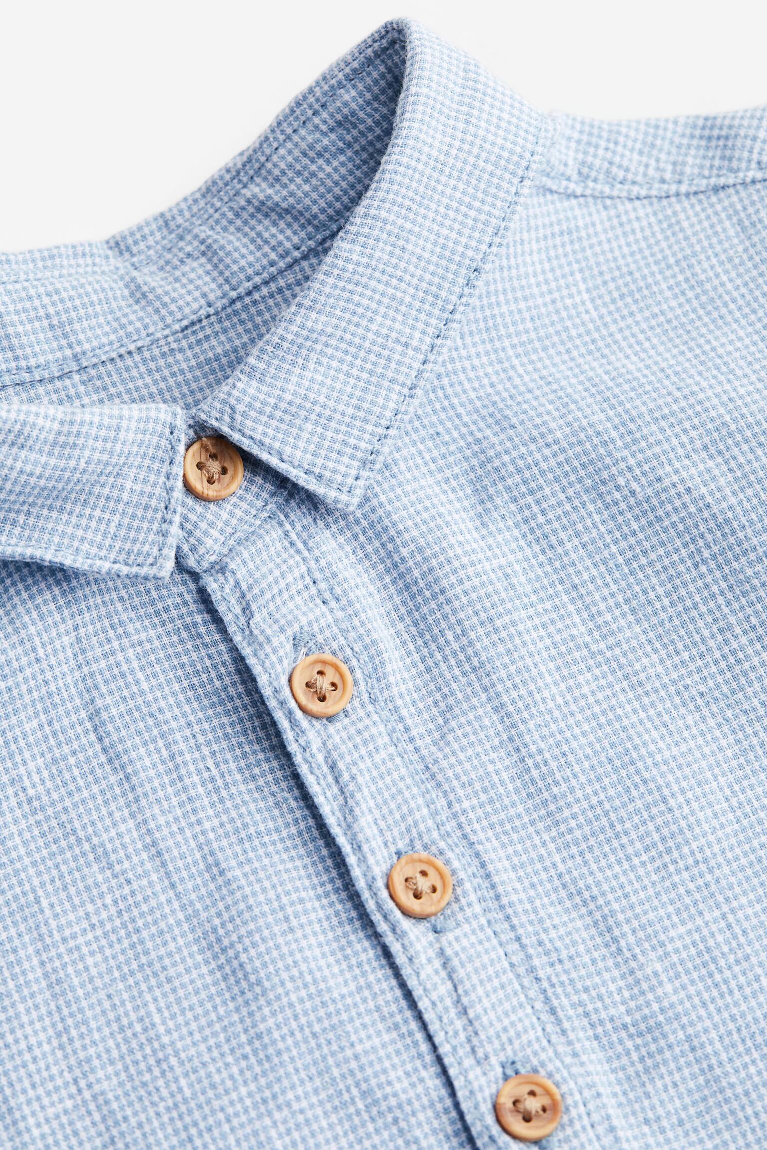 2-piece Shirt & Joggers Set - Light blue/Blue - 3