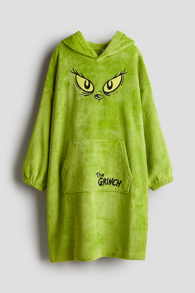 Sweat Plaid Pull Roi Lion Jennyfer Plaid à Capuche Vert/Le Grinch