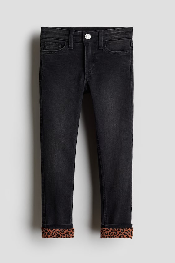 Детские джинсы H&M Skinny Fit Lined Jeans