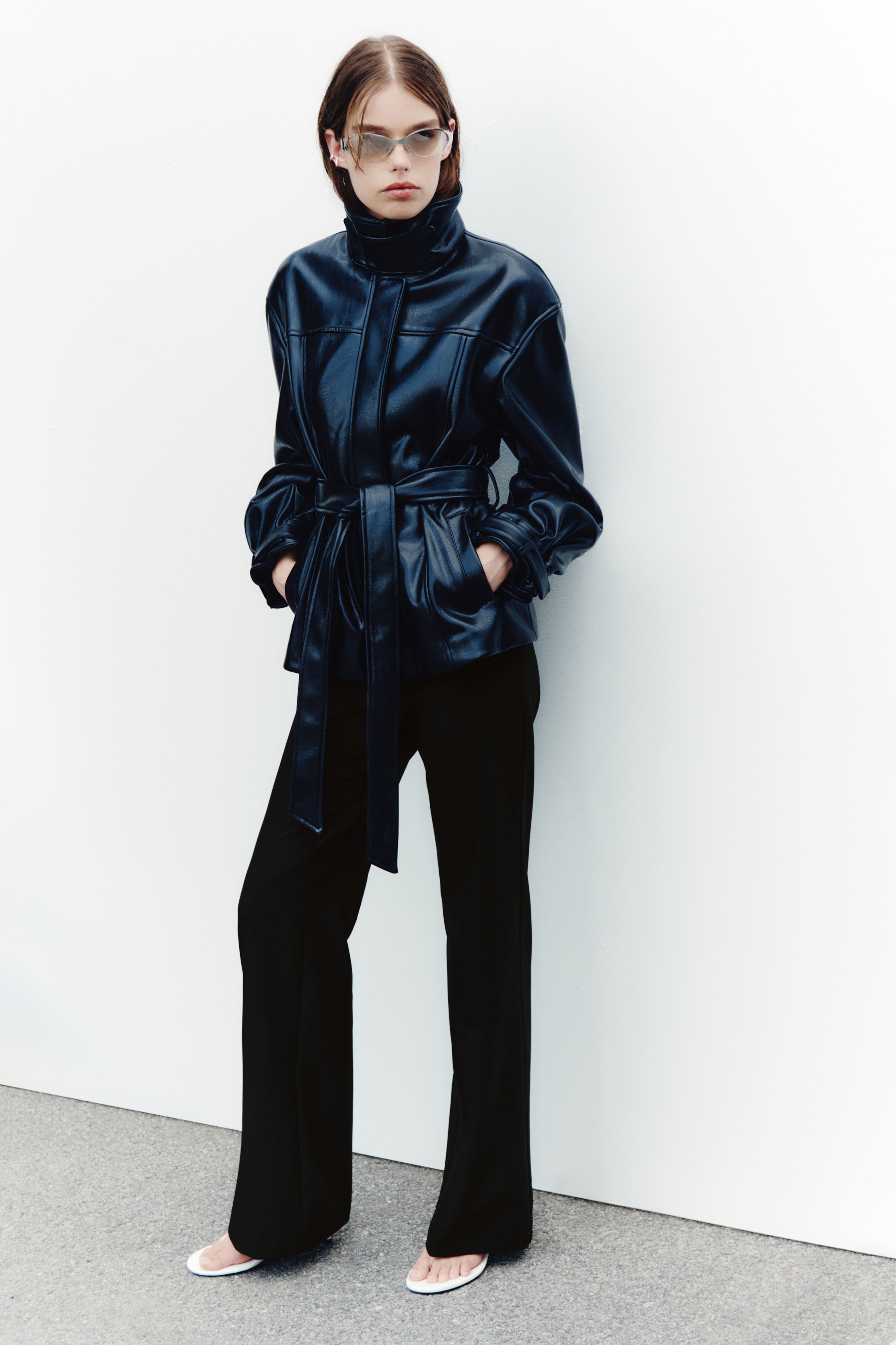 Low-Waist Twill Pants