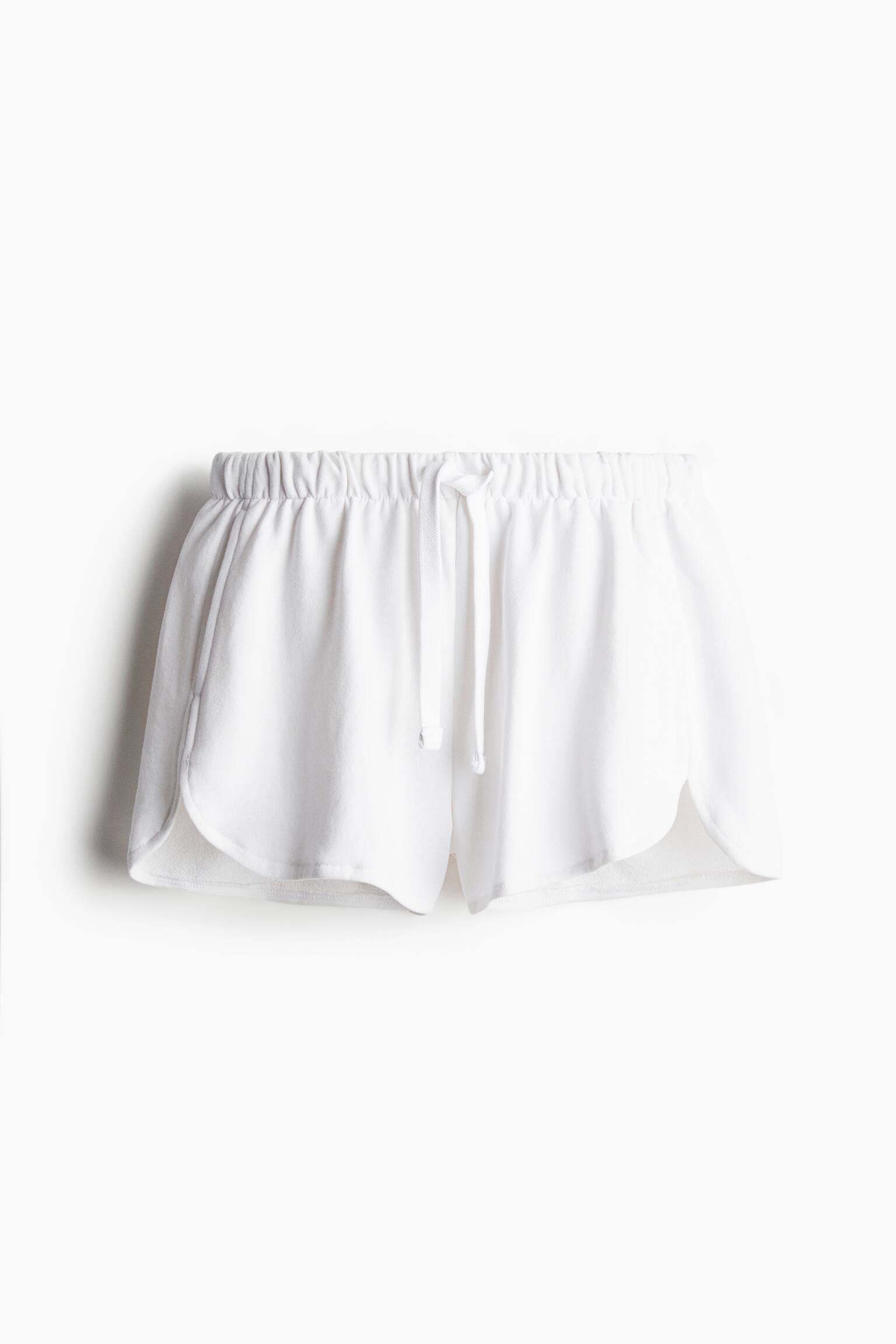 Loose-fit sweatshorts - White/Black/Light grey marl/Light beige - 2