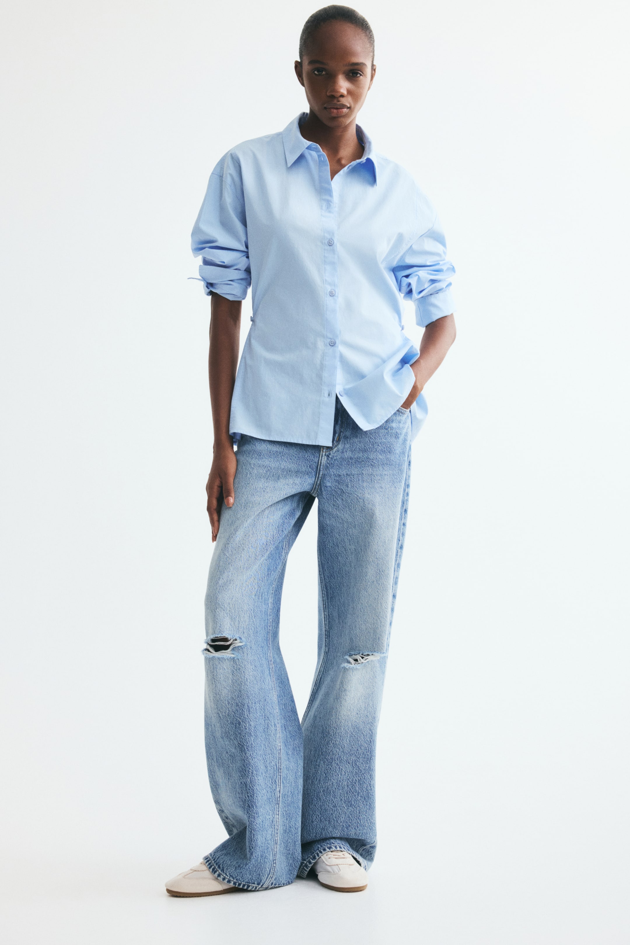 Chemise cintrée en popeline