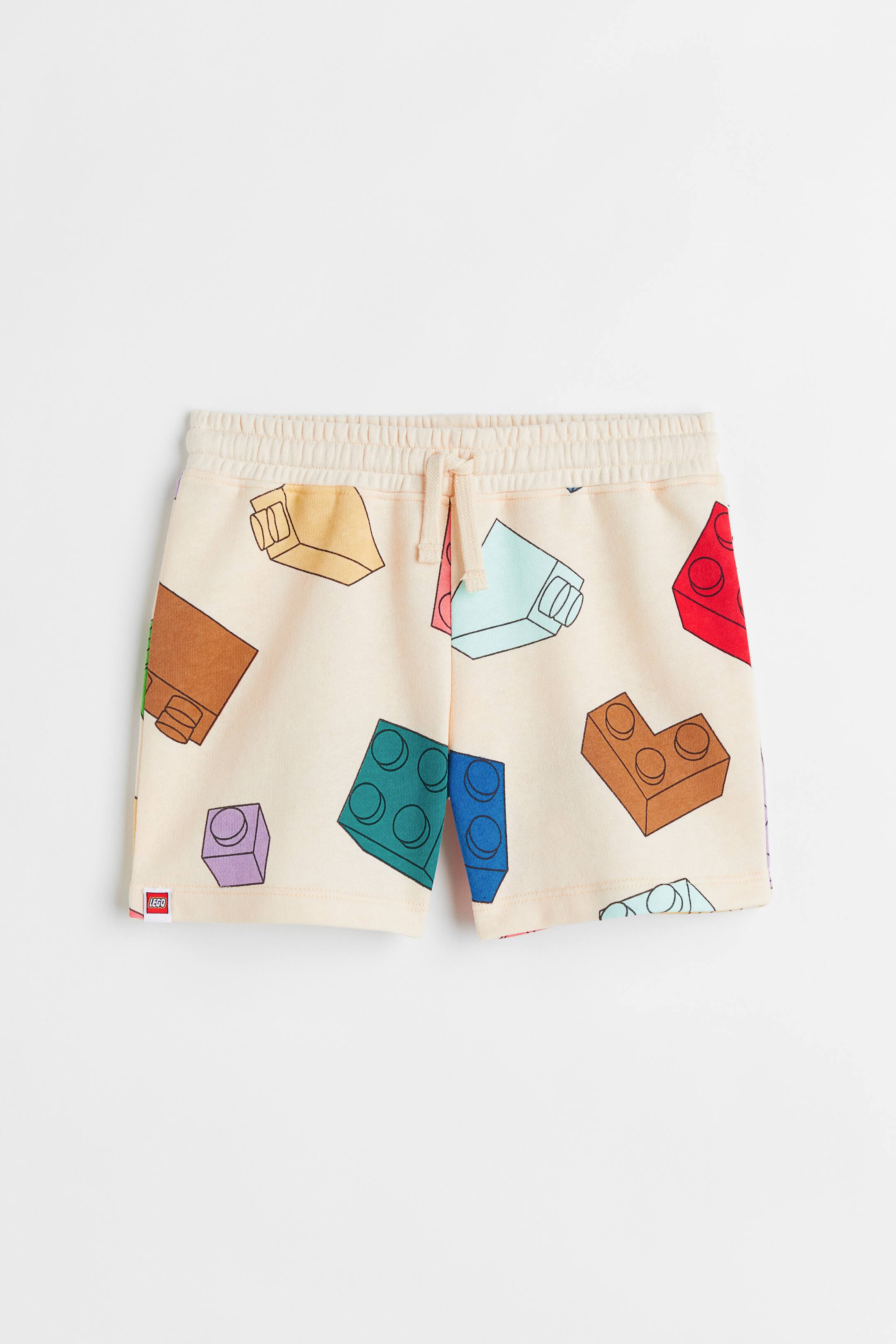 Xem ảnh lớn hơn: Quần short nỉ hoa văn - Màu vàng nhạt/LEGO® Collection - Kids | H&M VN 1