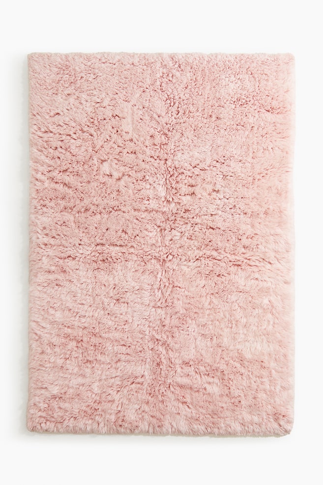 Tufted wool-blend rug - Powder pink - 1