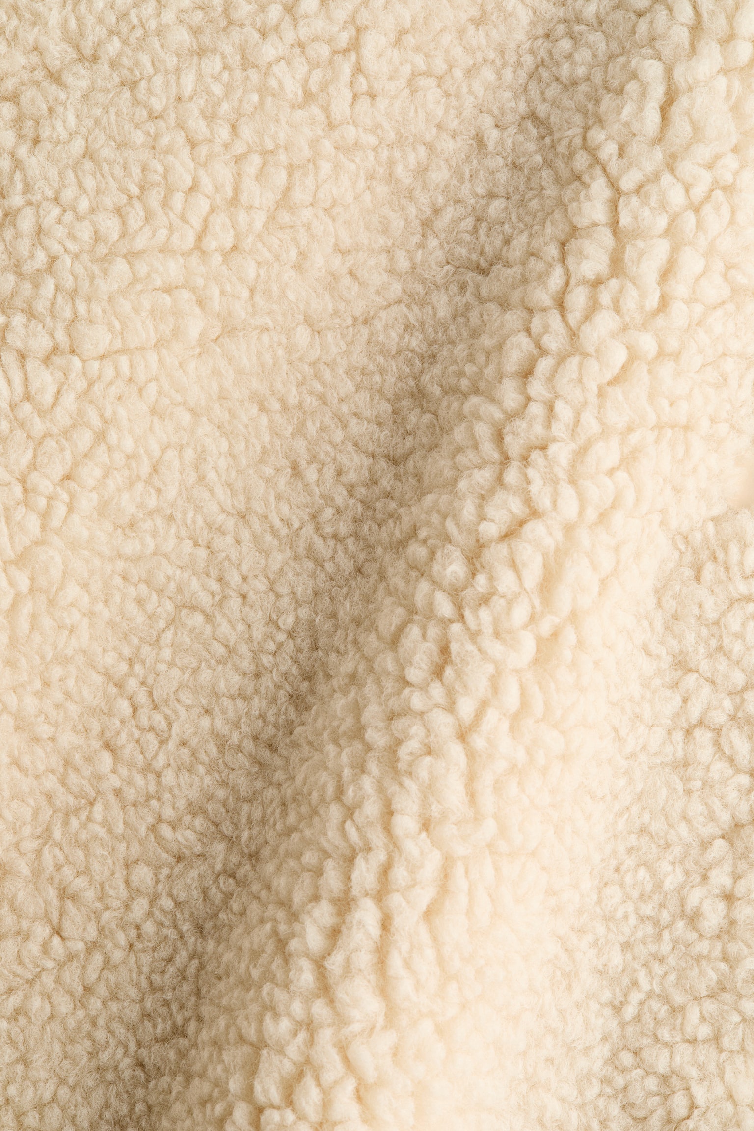 Gilet in pelliccia di pile - Beige chiaro - 6