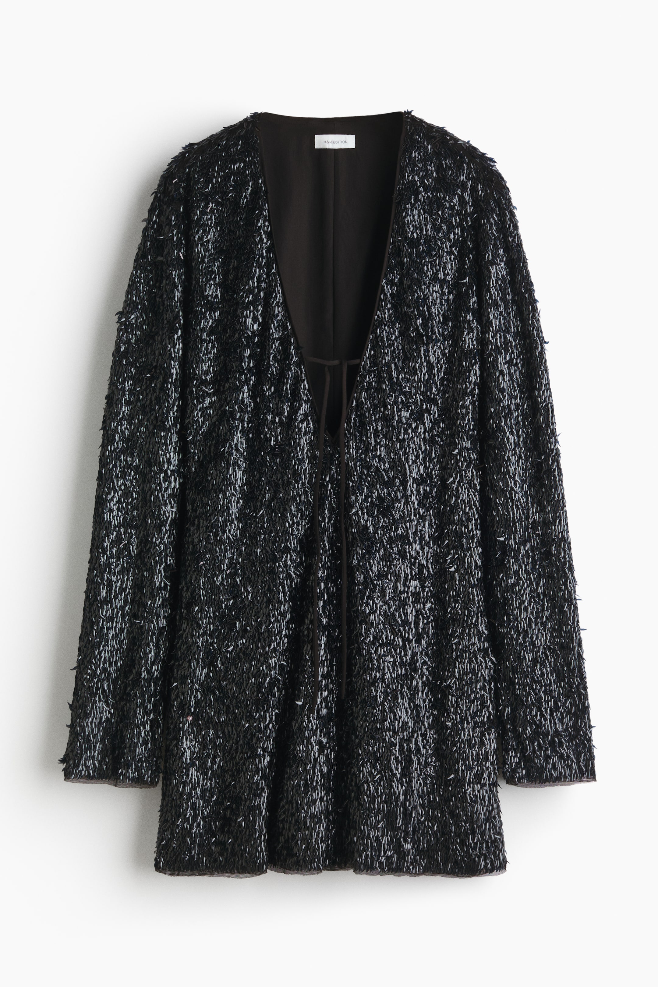 Преглед на по-голямо изображение: Embellished V-neck dress - Черен - ЖЕНИ | H&M BG 6