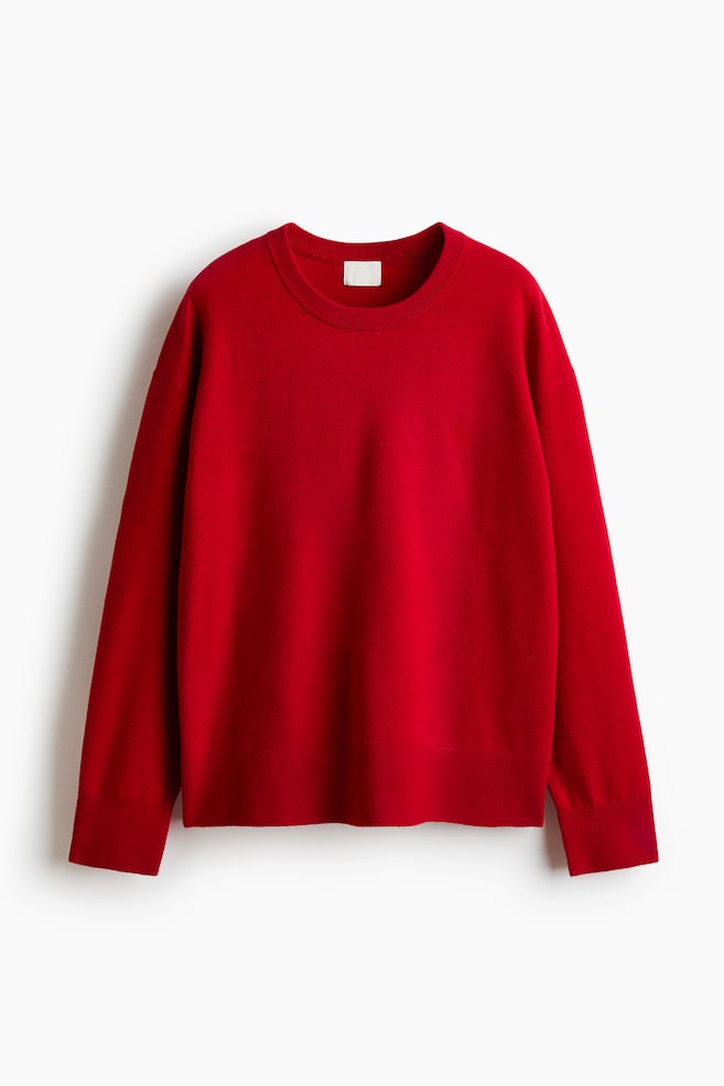 Oversized Sweater - Red - 1