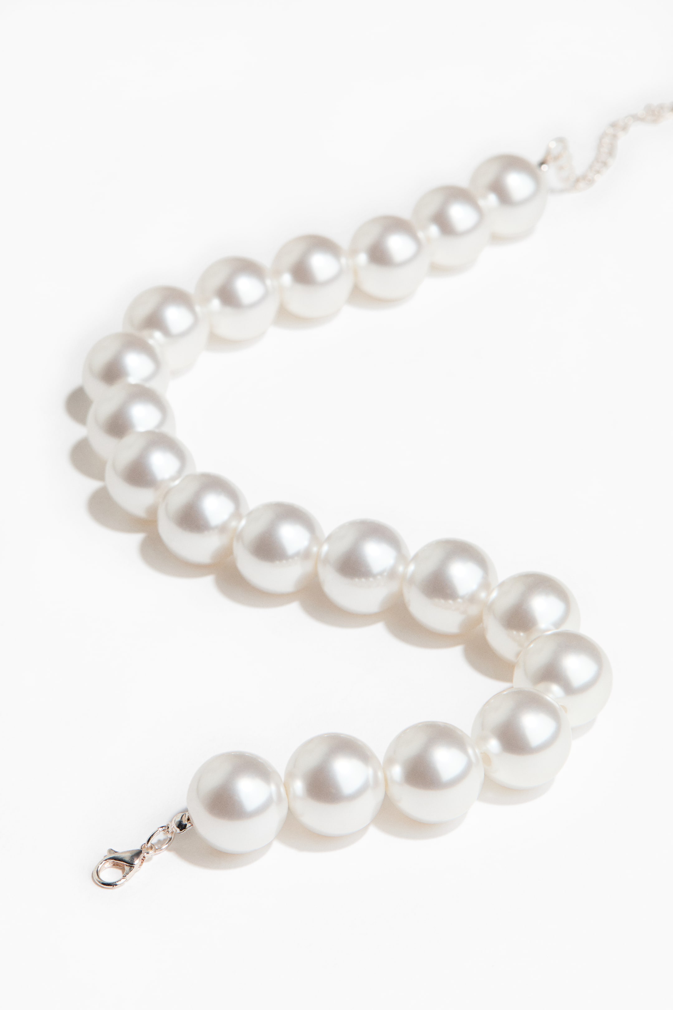 查看大圖: Chunky beaded necklace - 白色 - Ladies | H&M HK 2