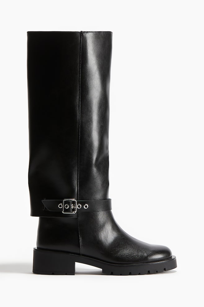Bottes de hauteur genou - Noir - 1