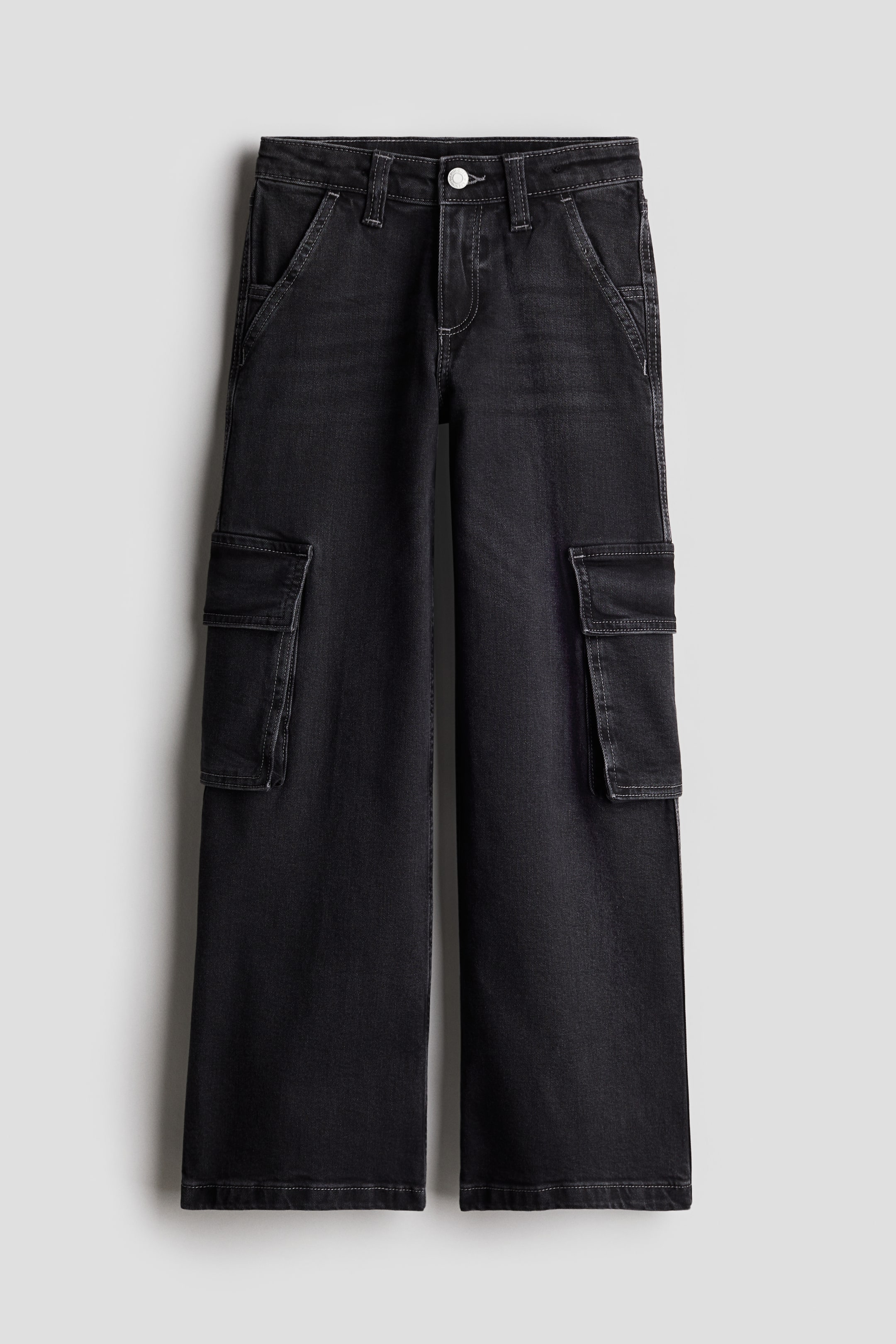 Denim Cargo Pants