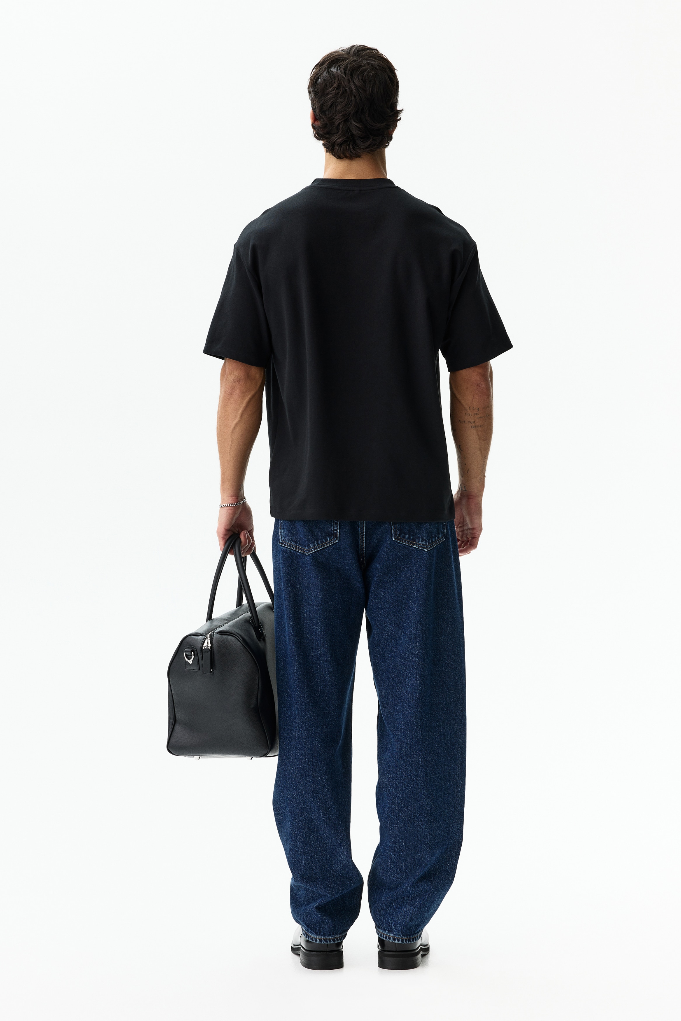 H & M - Cooling Relaxed Fit Tシャツ - ブラック H & M - Cooling Relaxed Fit Tシャツ - ブラック