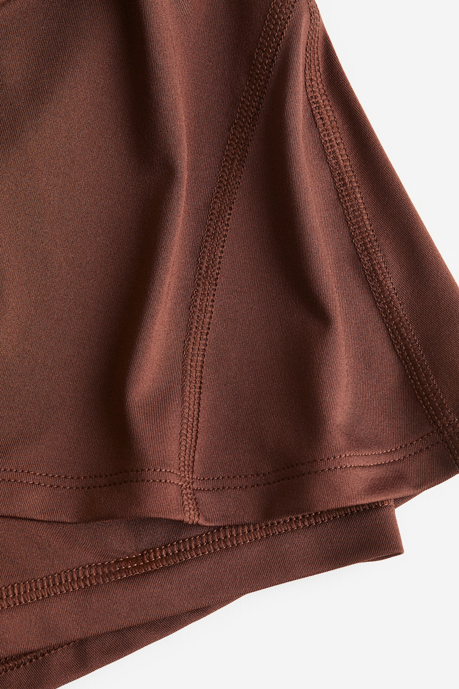 Double-layered sports shorts in DryMove™ - Dark brown - 2