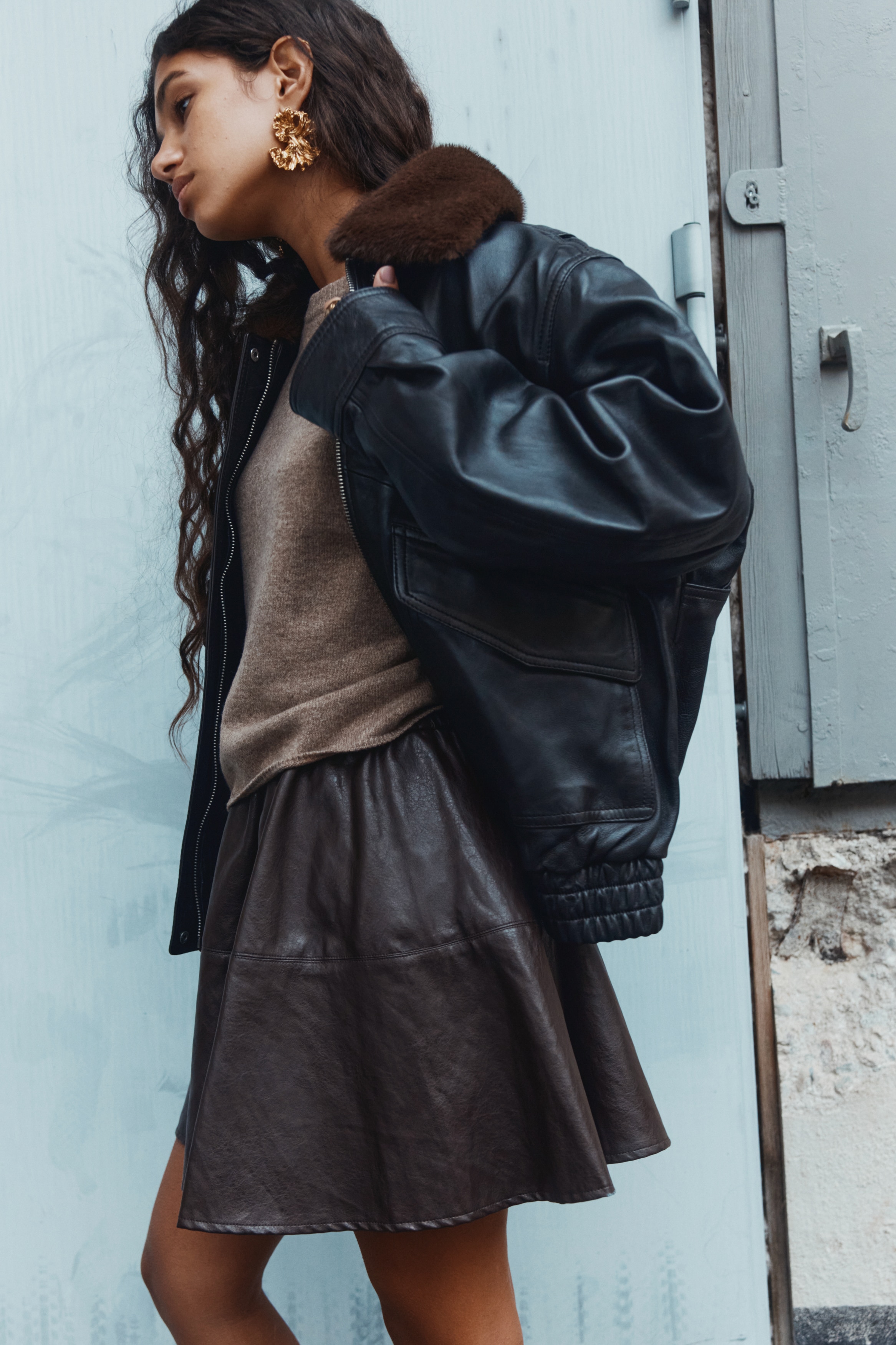 Circular mini skirt