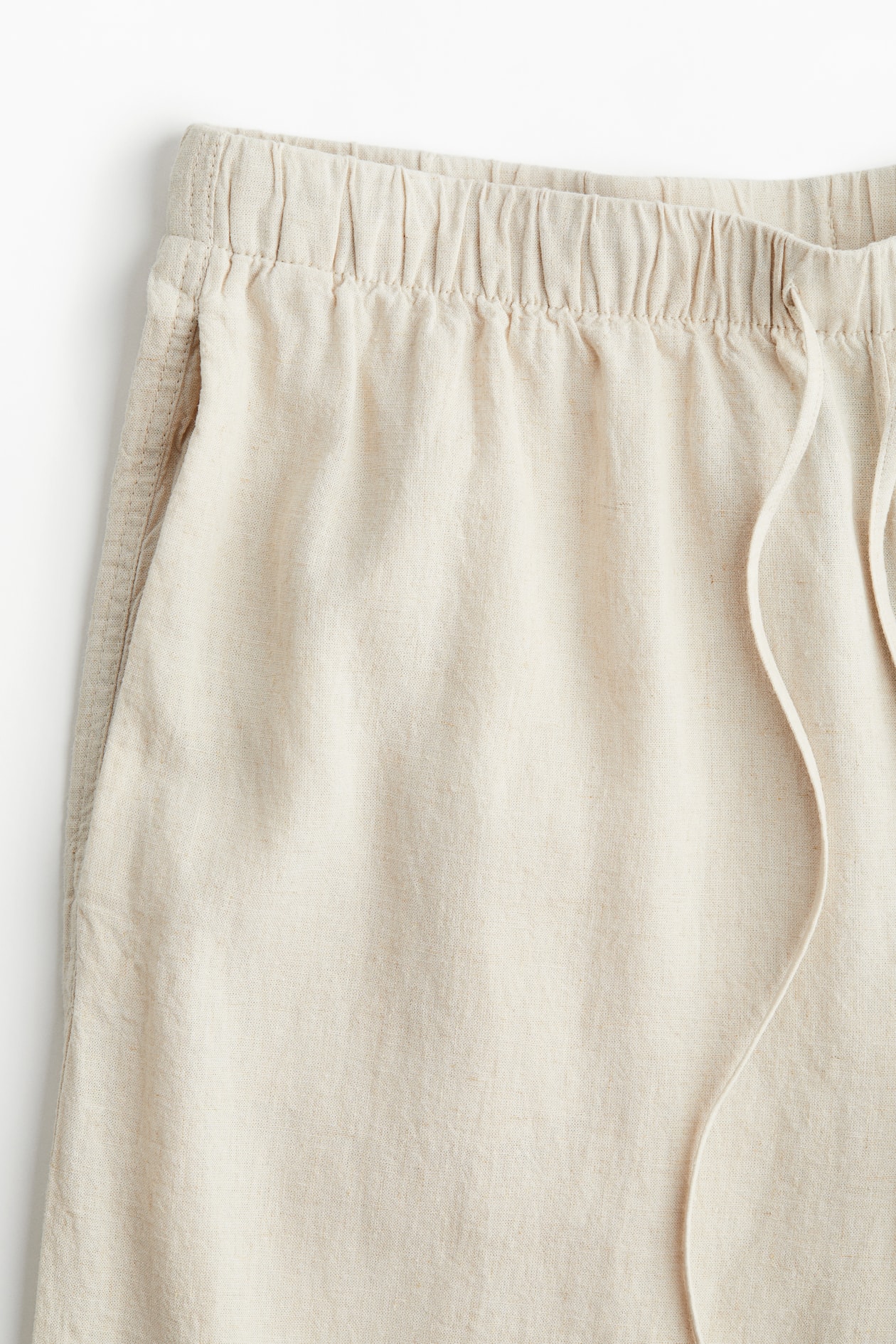 Wide-Leg Linen-Blend Pants - image 2