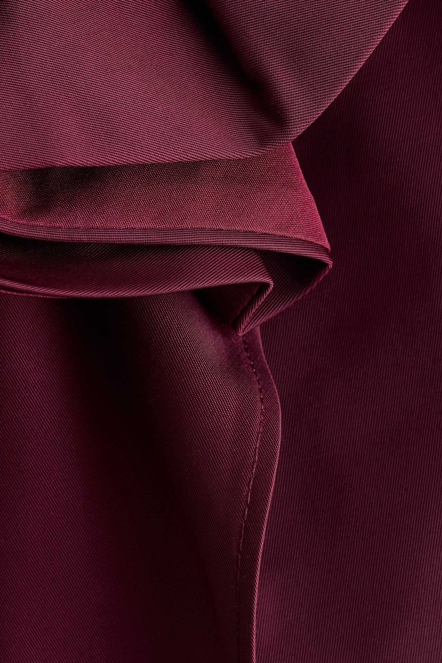 Appliquéd mini skirt - Burgundy/Black - 3