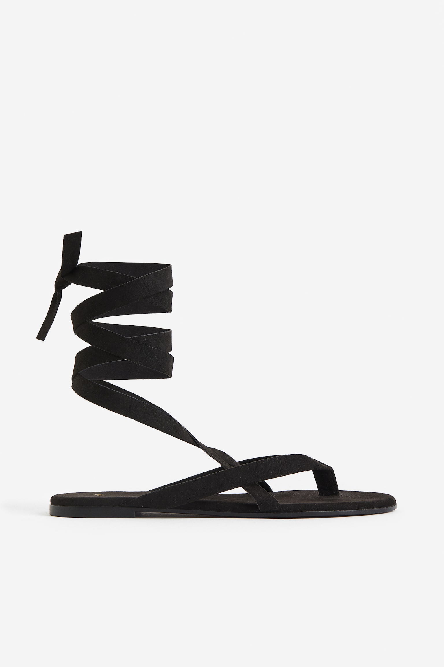 Strappy Sandals - Black - 1