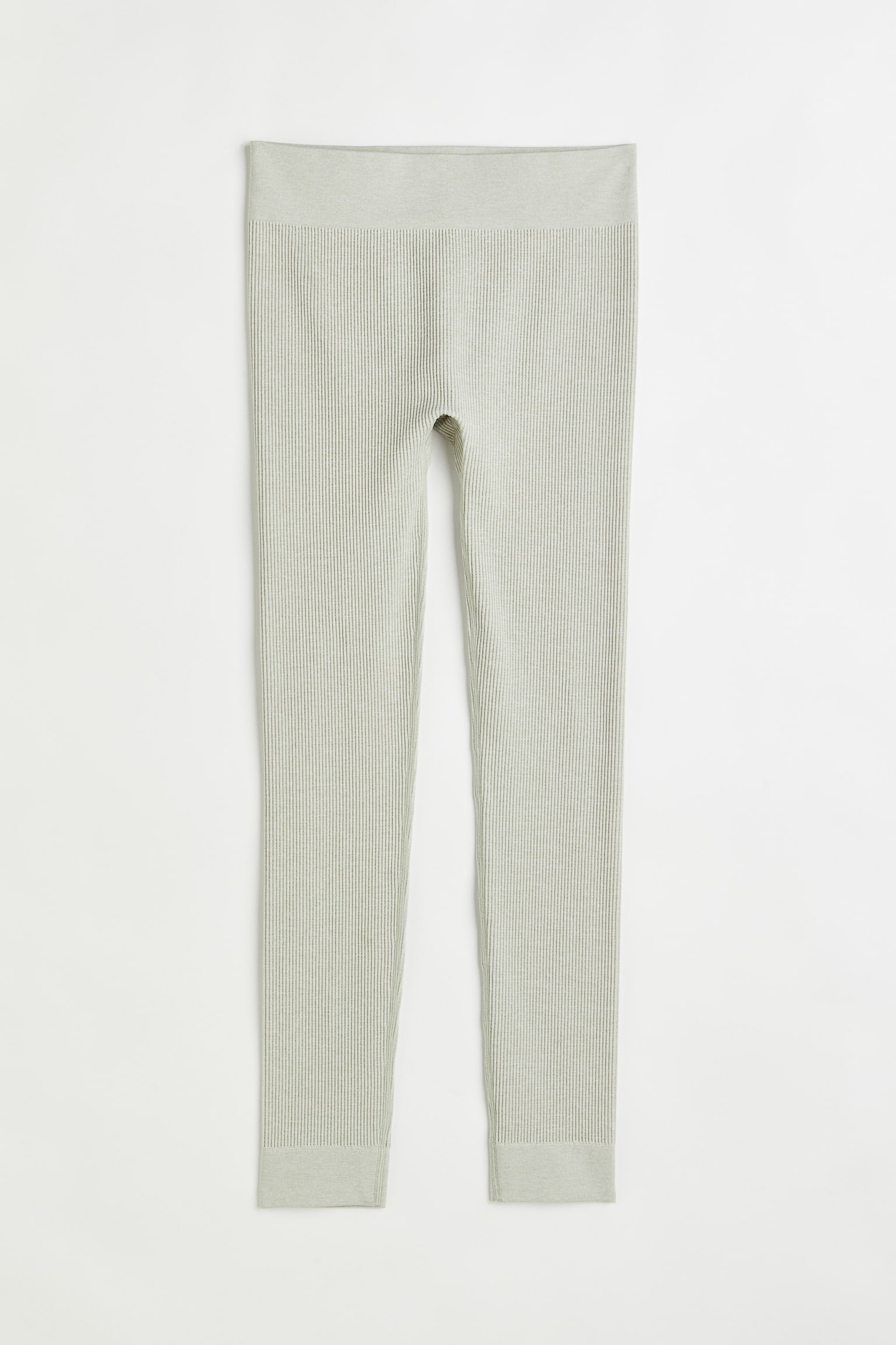 Quần legging không đường may - Màu xanh lá khói nhạt - 1
