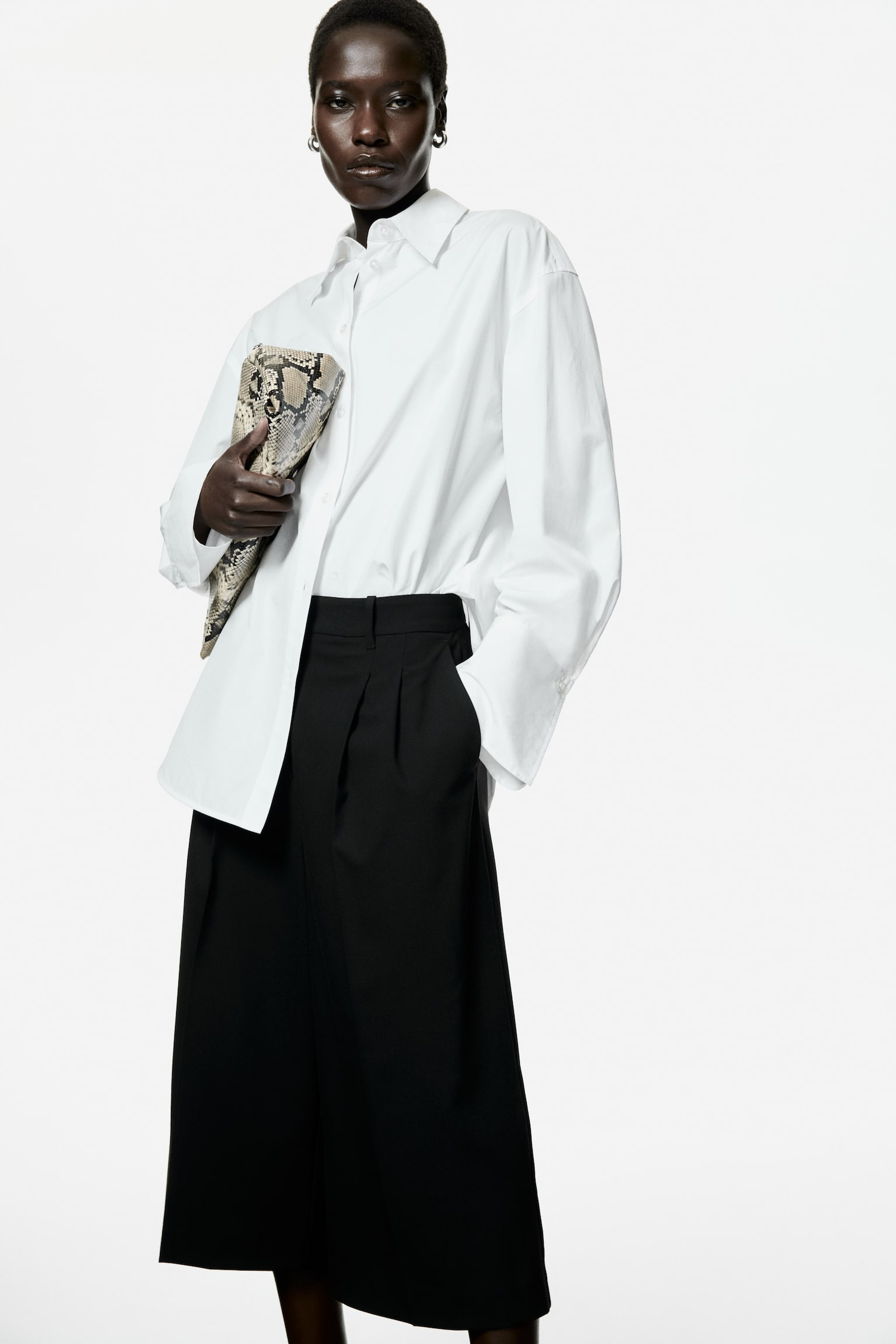 Wide culottes - Black - 4