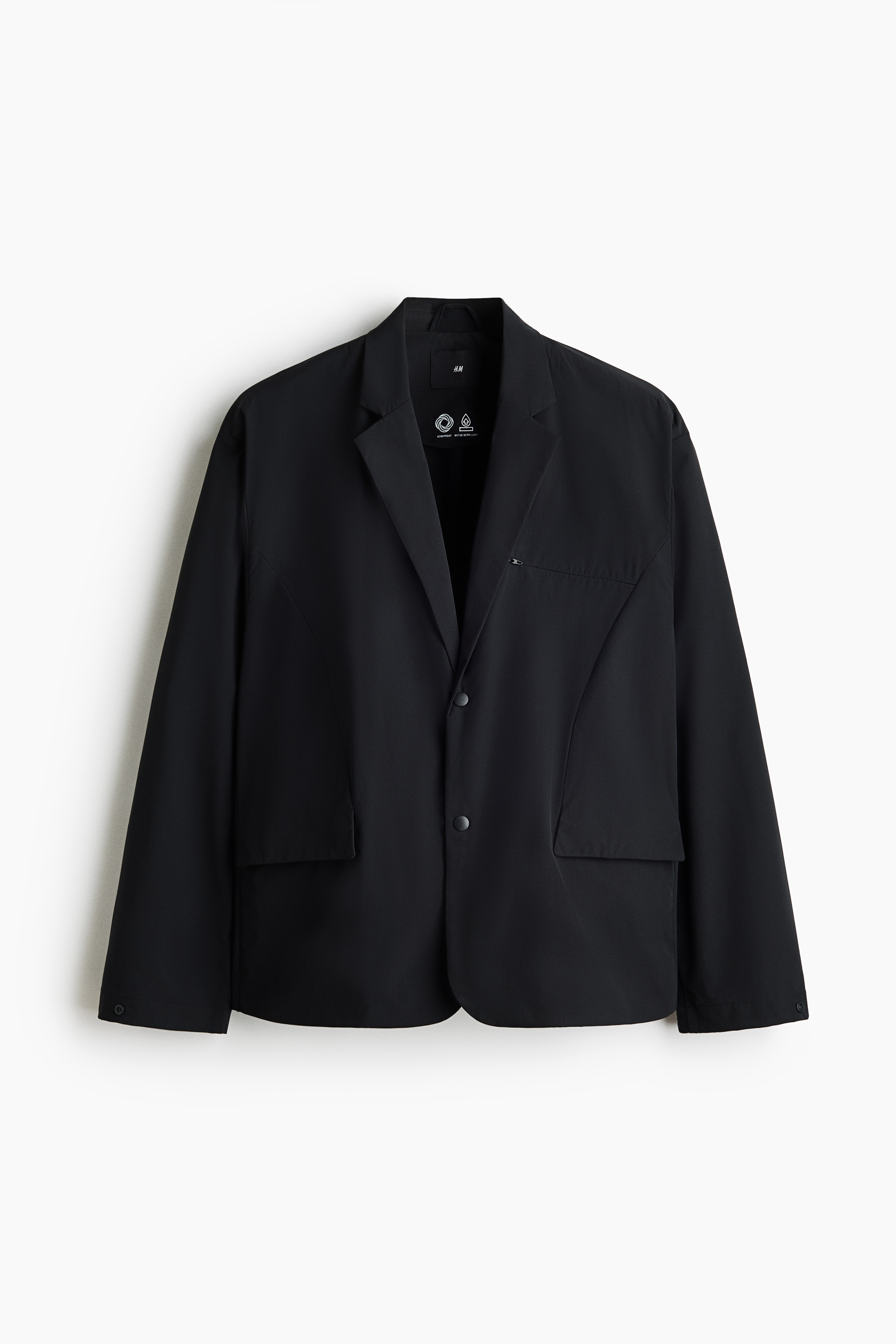 Loose Fit Blazer - Black/Light grey