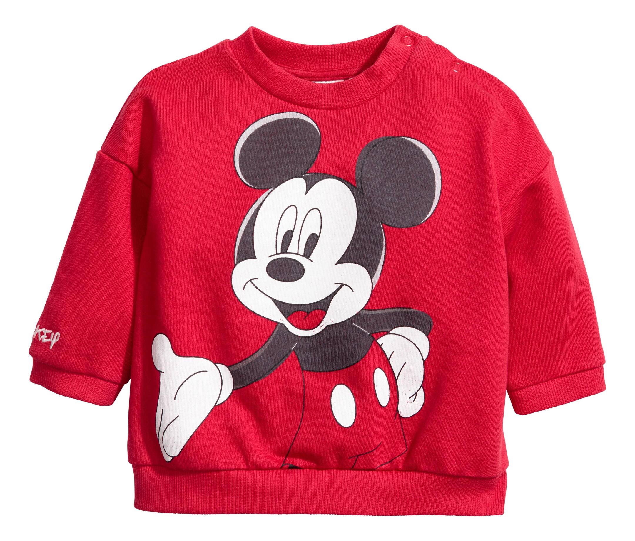 View larger image: Patterned sweatshirt - Red/Mickey Mouse - Kids | H&M GB 1