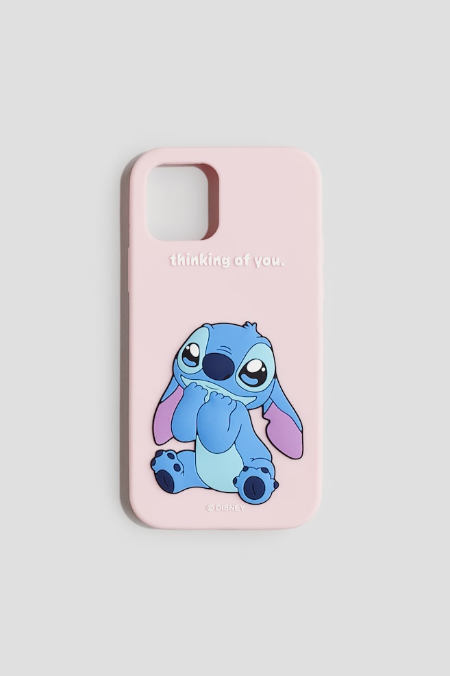 iPhone Case - Light pink/Lilo & Stitch/Dark gray/SmileyWorld® - 1