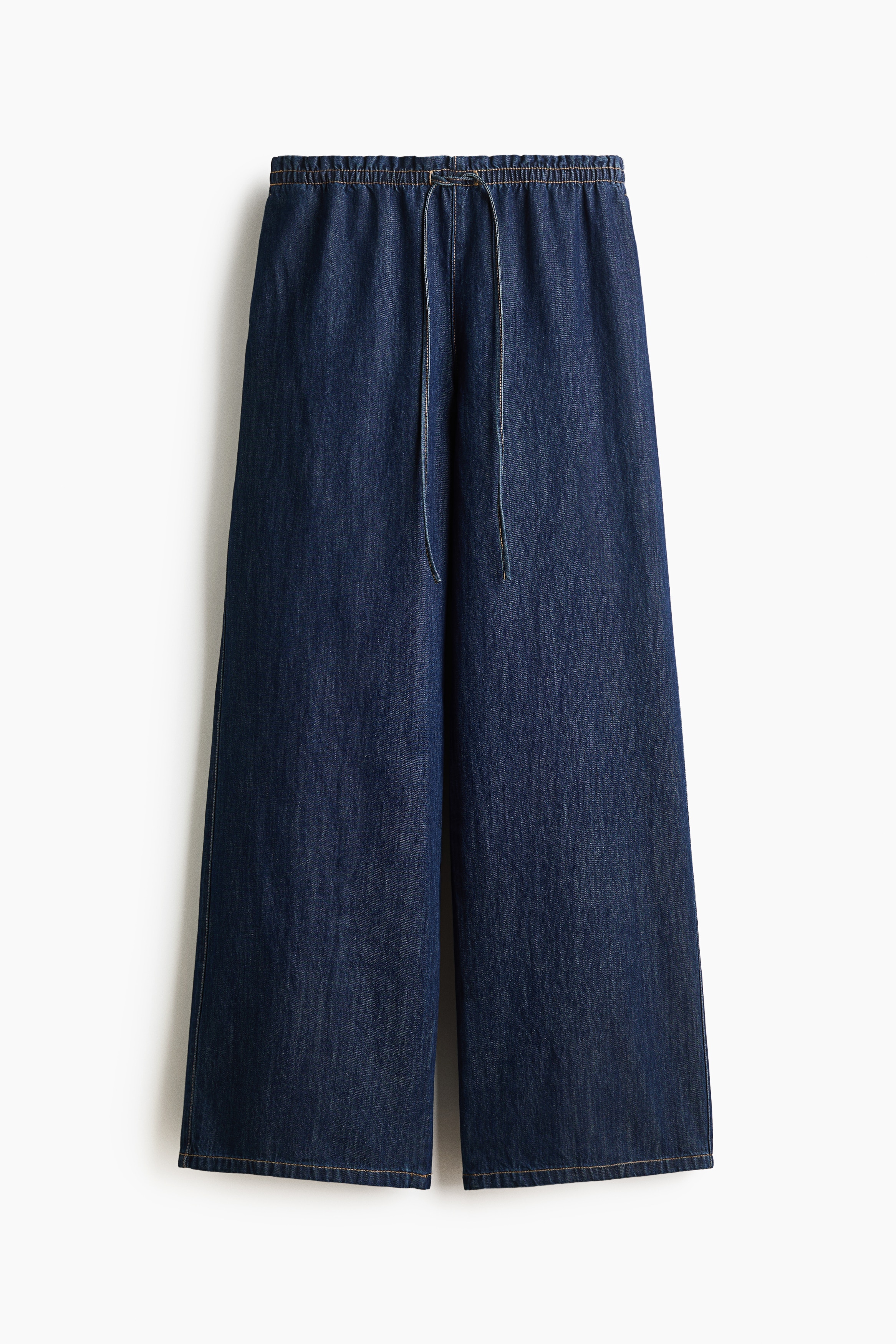 Pantalón de denim sin cierre - Azul denim oscuro/Azul denim/Beige claro/Franjas/Gris claro