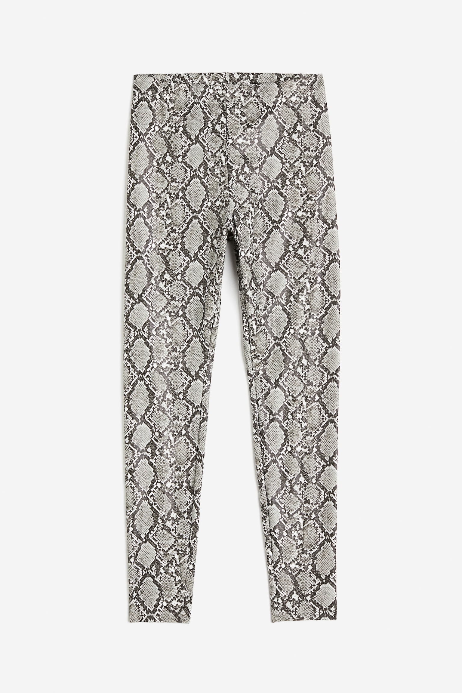 Coated leggings - White/Snakeskin-patterned/Black/Crocodile-patterned - 4