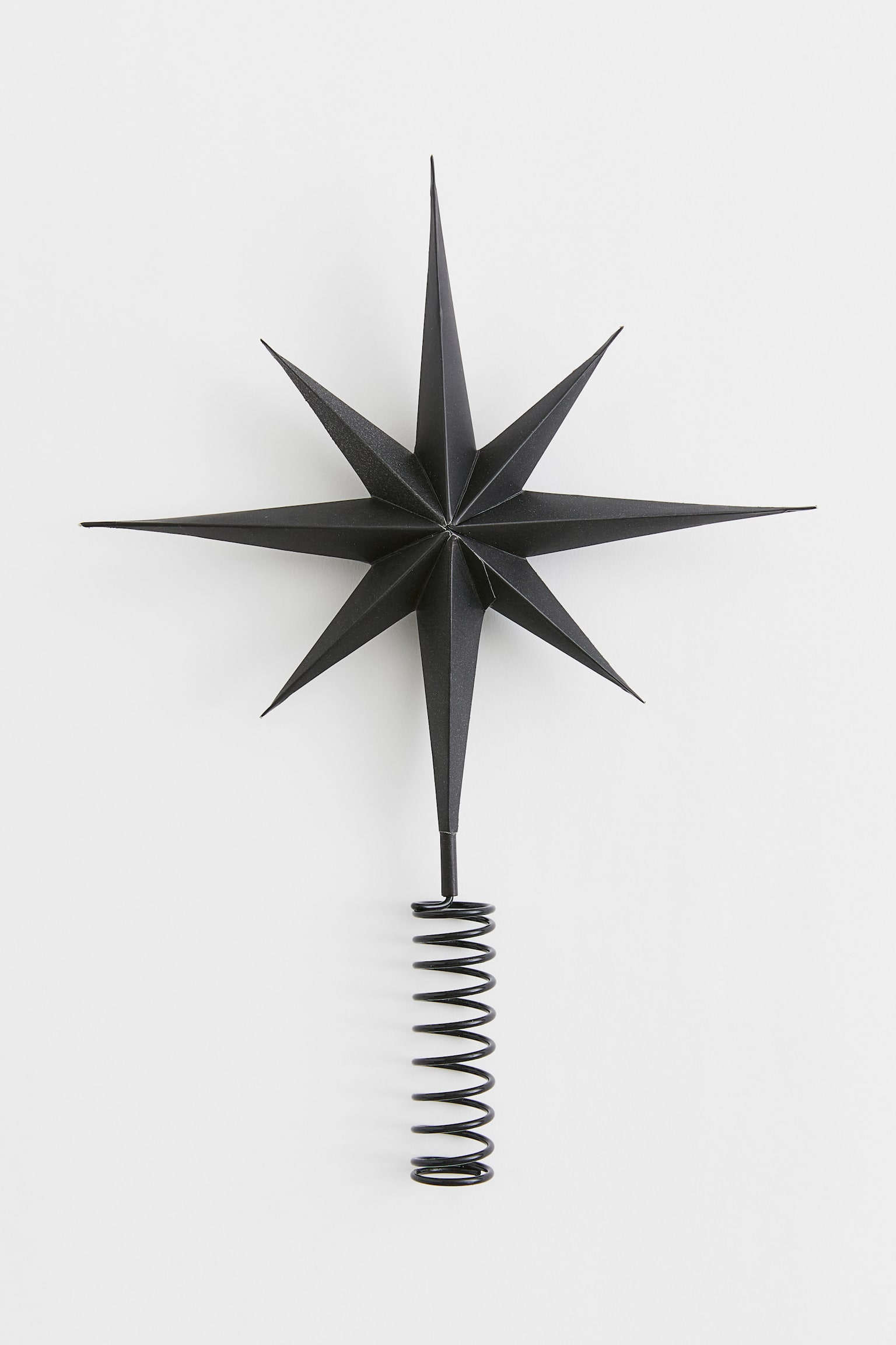 Christmas tree star - Black/White/Silver-coloured - 1