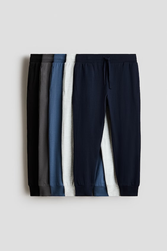 Детские брюки H&M 5-Pack Cotton Joggers