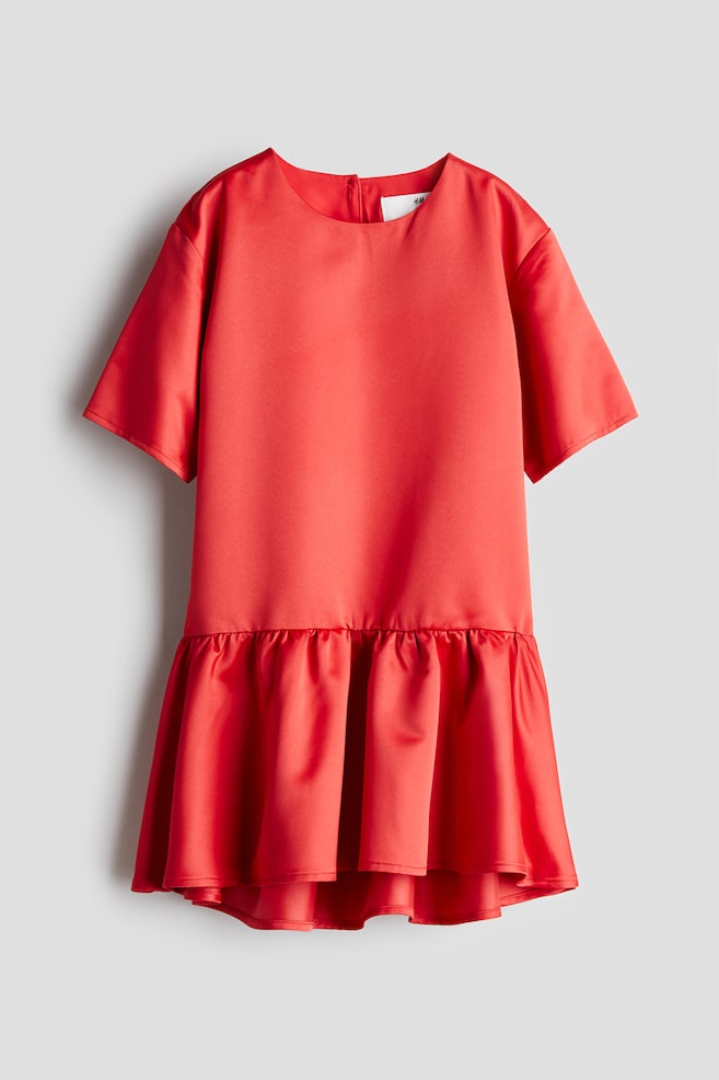 Satin dress - Red - 1