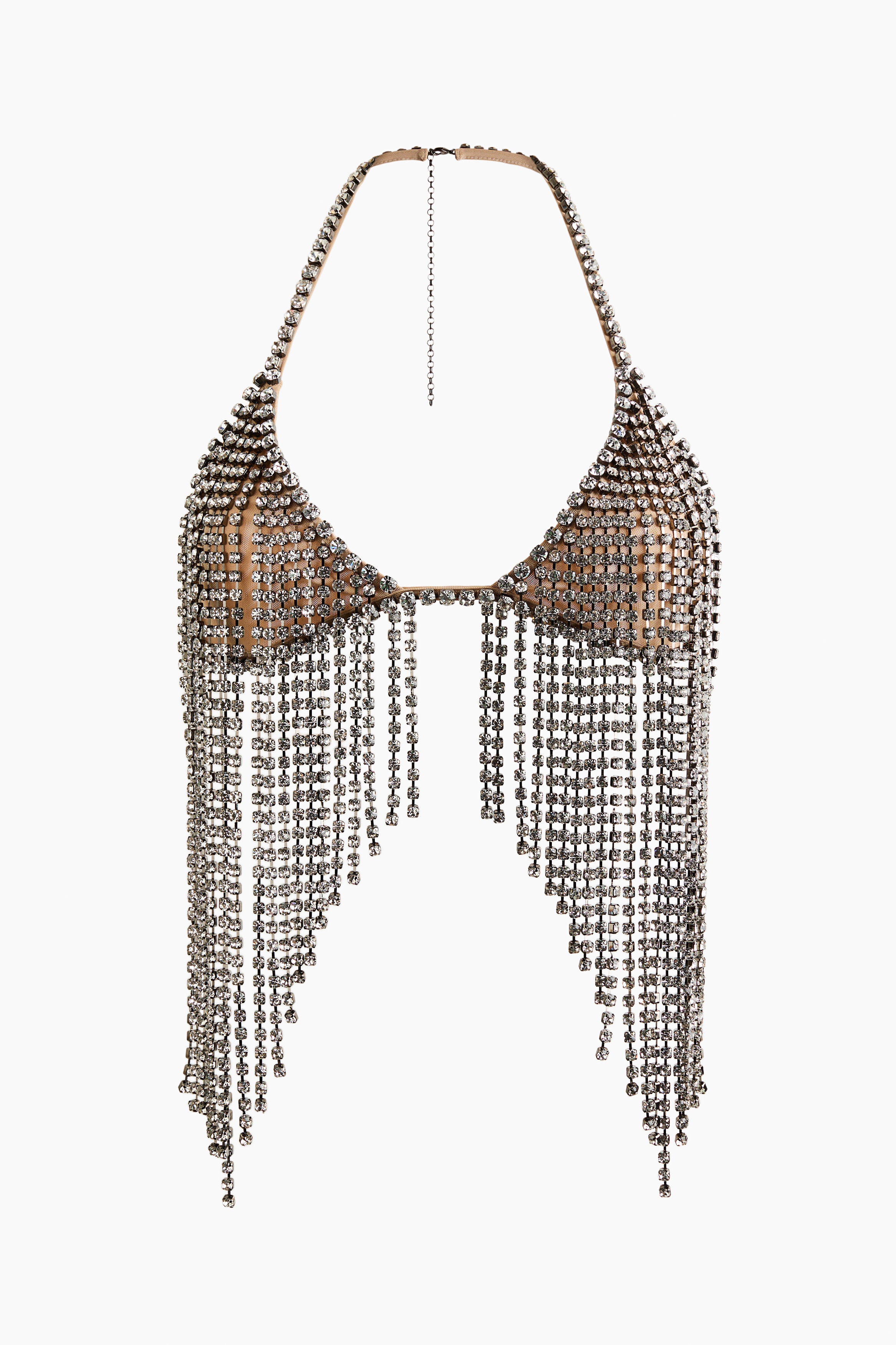 Brassière ornée de cristaux