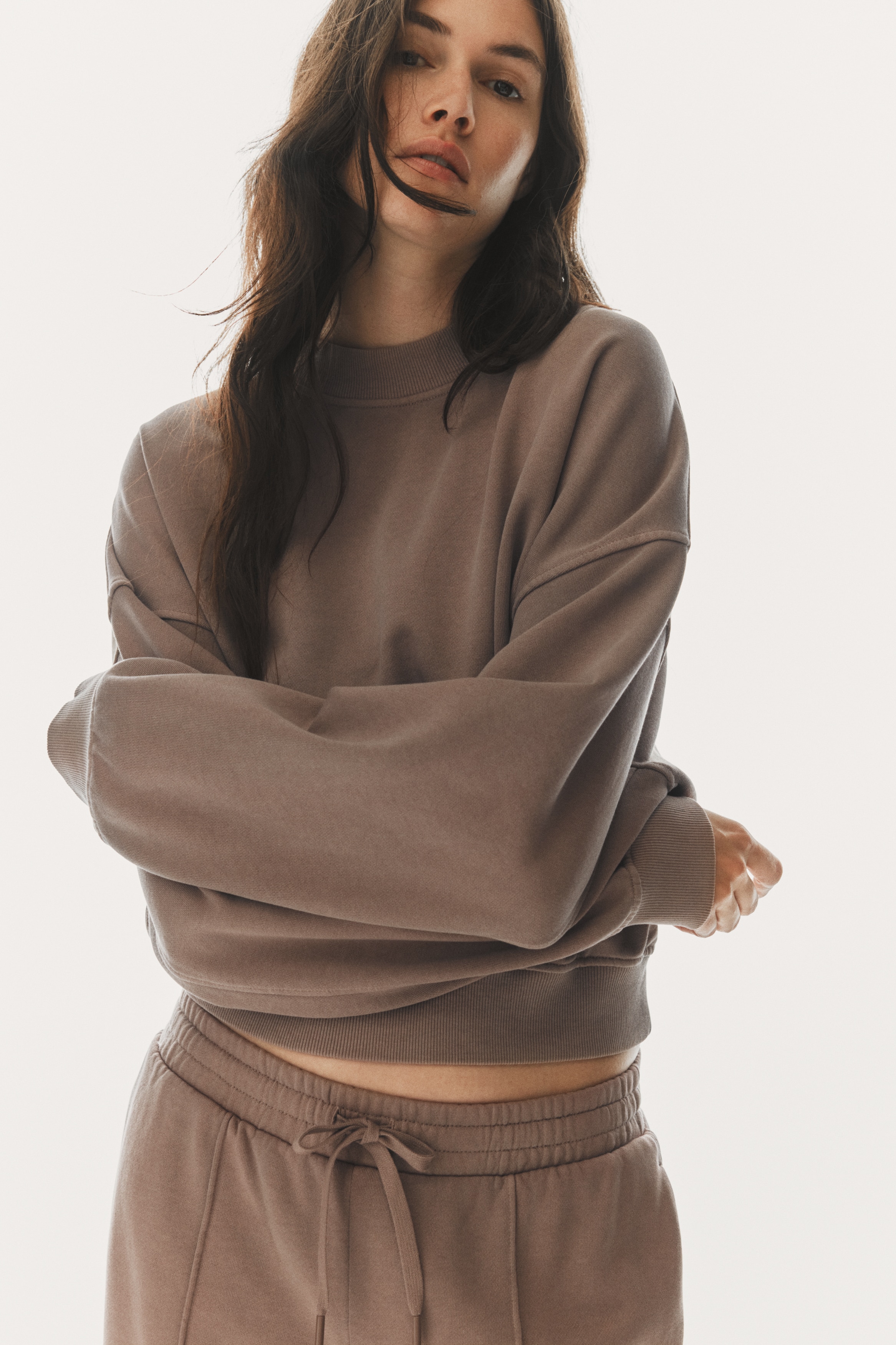 Washed-look sweatpants