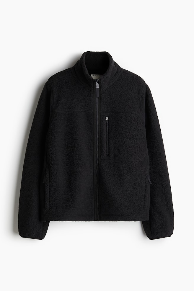 Teddy sports jacket - Black/Cream/Beige - 1