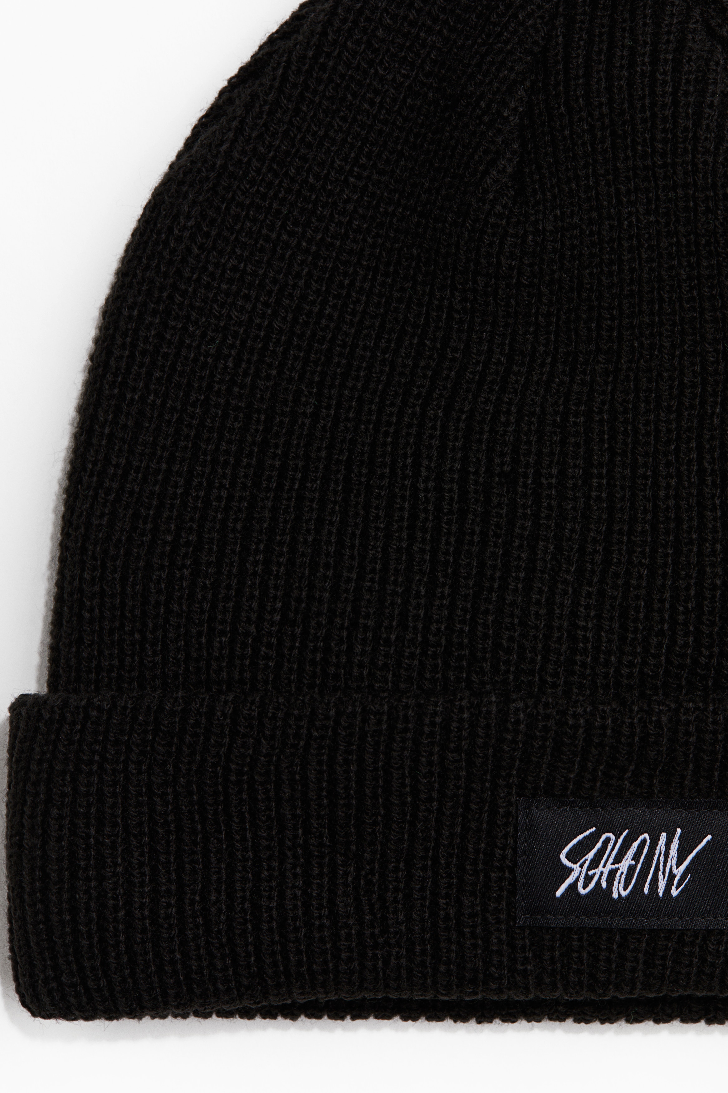 Hat Attack Match Rib Knit Beanie Hat in Black NWT ffee714a5f5392acdf48c28865c297  main image 3