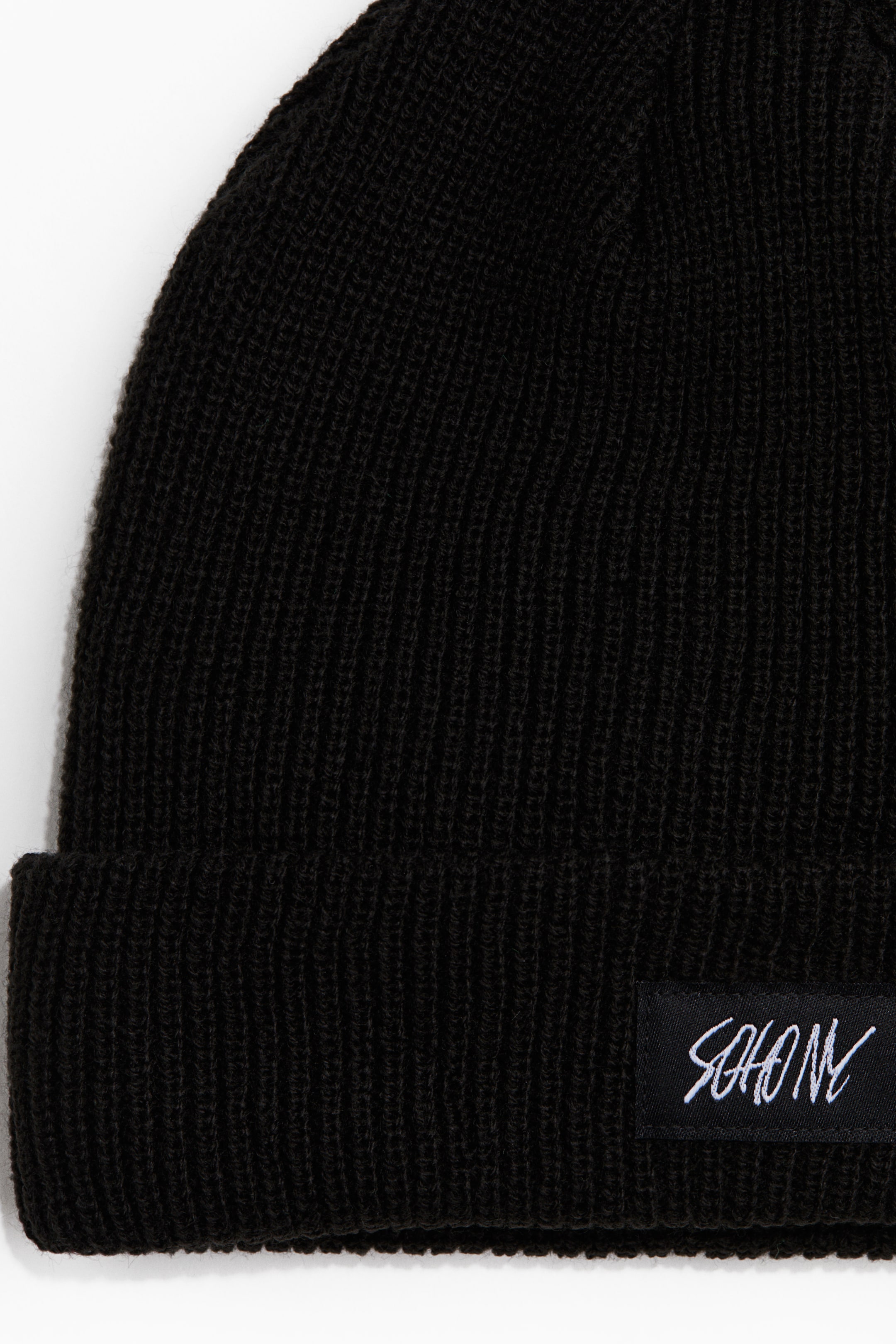 Ver imagem maior: Rib-knit beanie - Preto/Soho NY - HOMEM | H&M PT 2